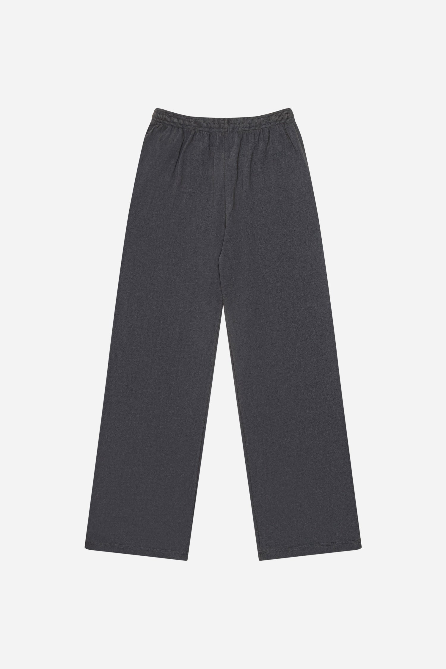 Flat lay showing the full length and straight leg of the relaxed-fit design.