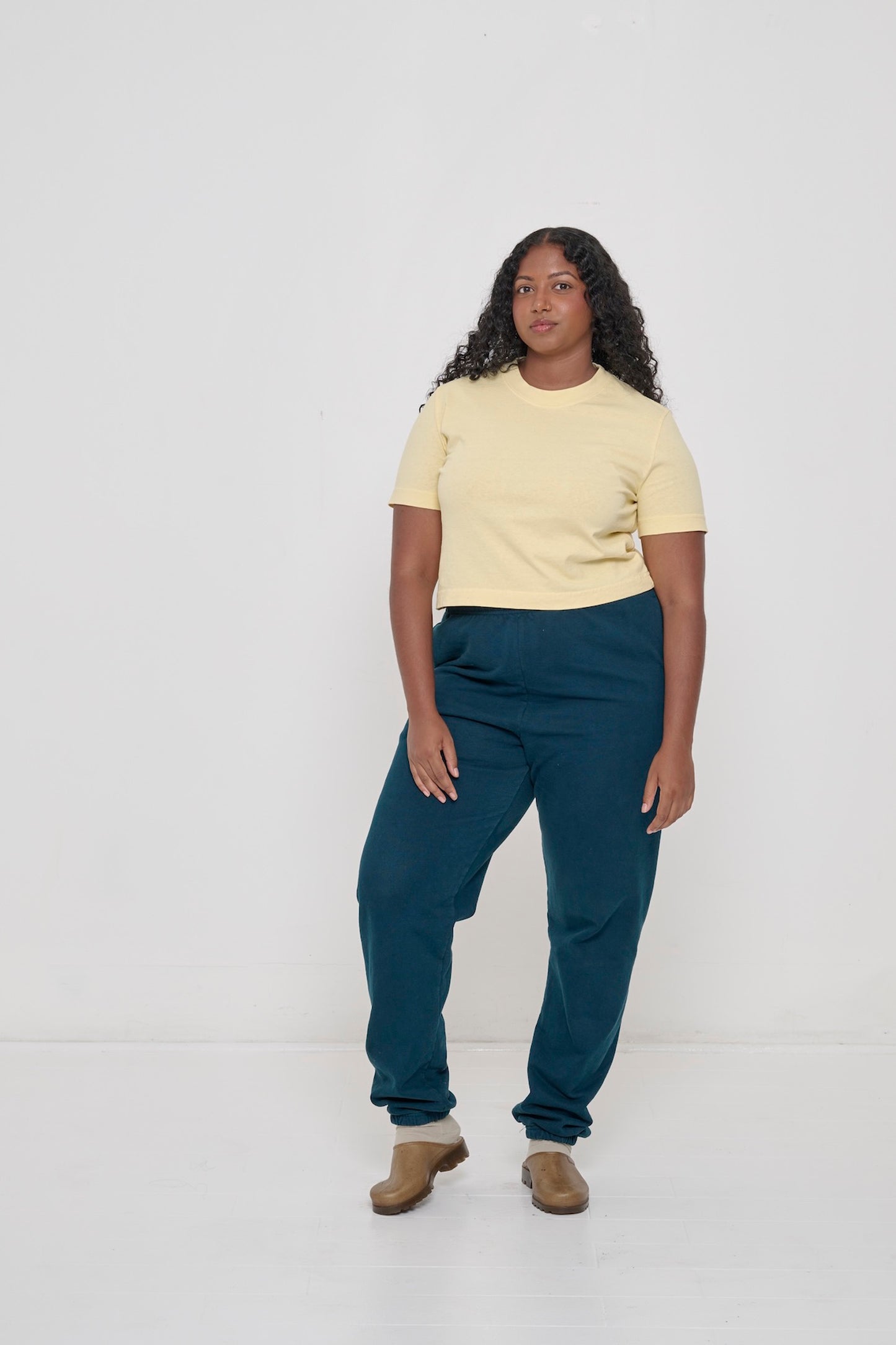 Casually styled with Juniper Trash Sweatpants.