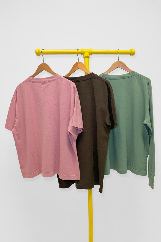 L Boxier Trash Tee, Long Sleeve Boxier Trash Tee & Short Sleeve Trash Tee, back view