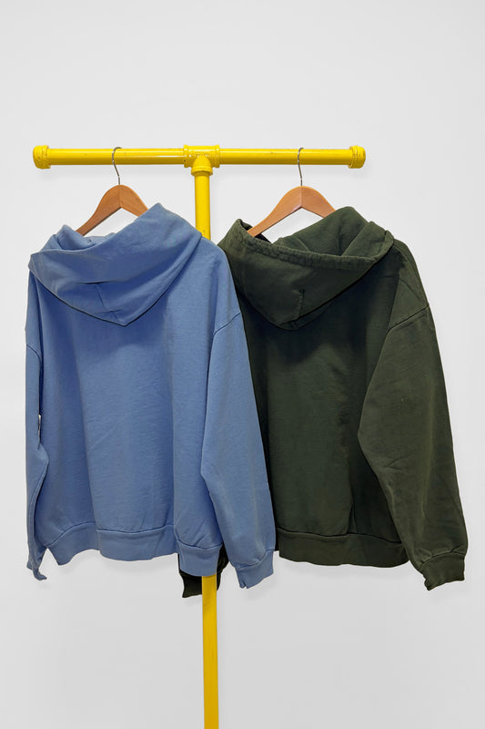 L Trash Hoodie & Trash Zip Up Hoodie , back view