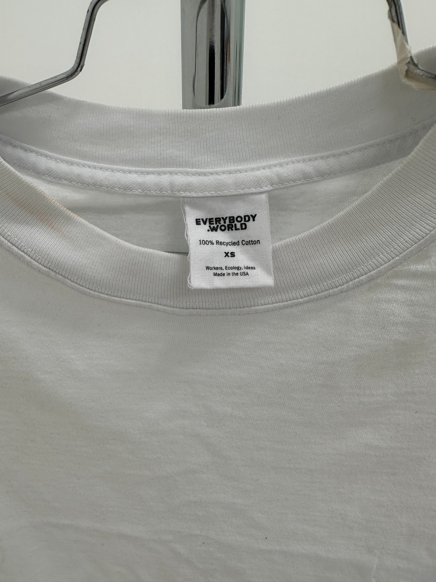 White Short Sleeve Trash Tee XS x 3