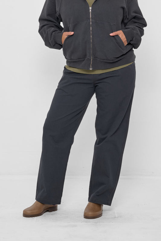 Life Uniform Pants in Slate – front view on model