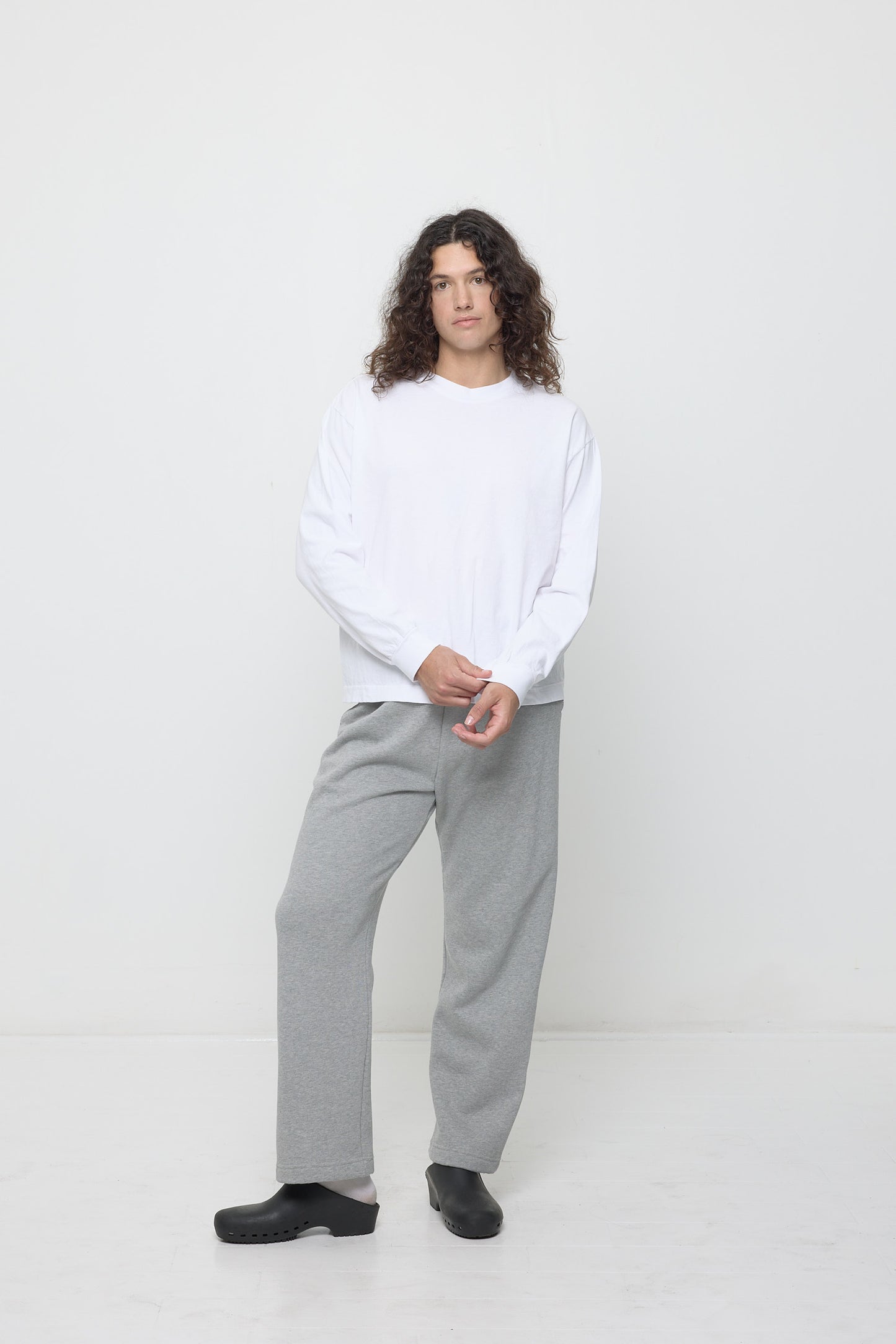 Styled with Heather Grey sweatpants