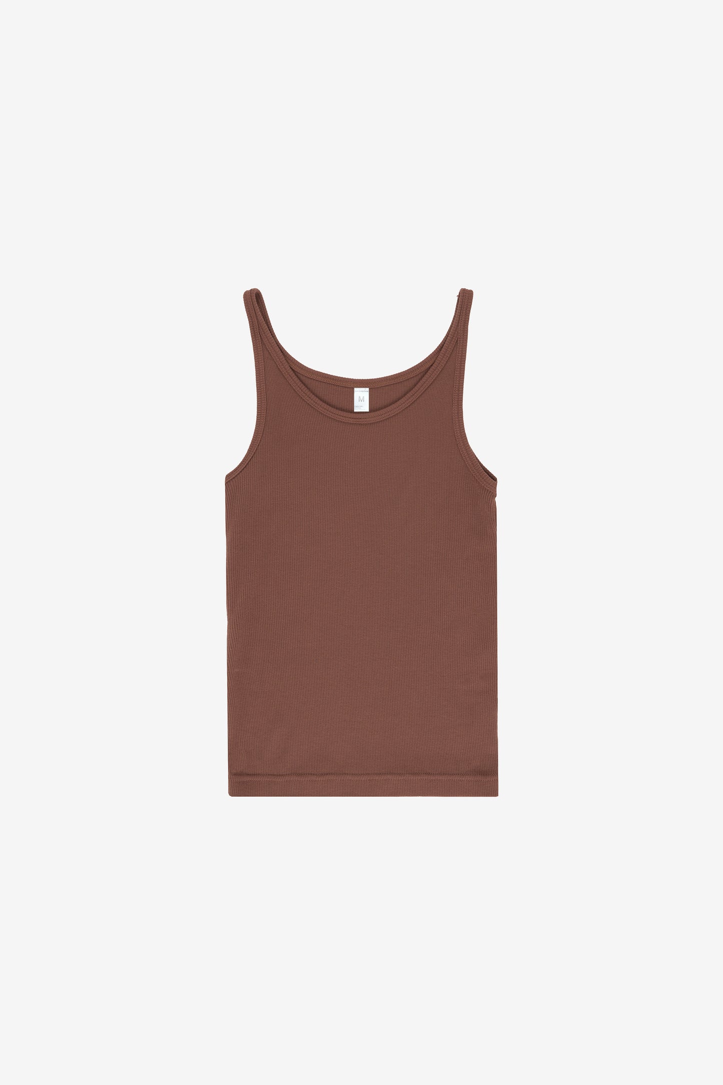 Flat lay showing the rectangular and semi-cropped torso shape.