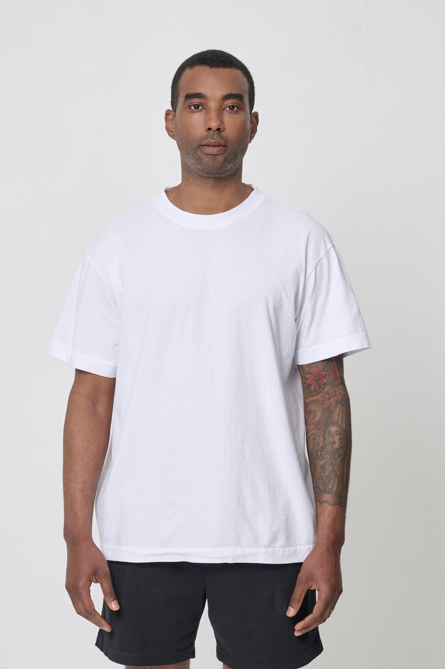 White Short Sleeve Trash Tee