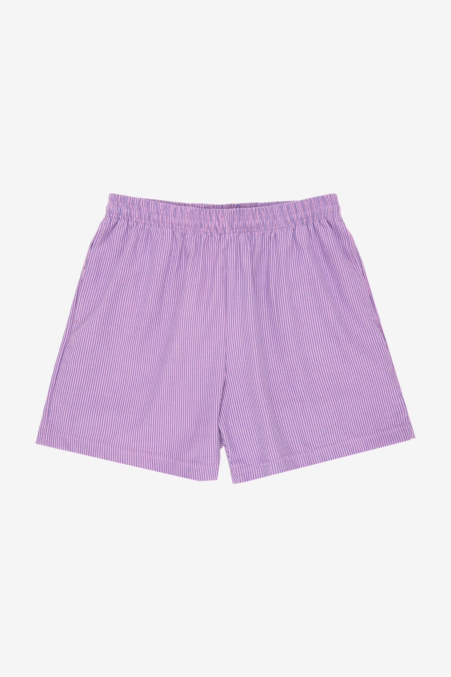 Flat lay shows leg opening is the same width from top of the thigh, down to the hem.