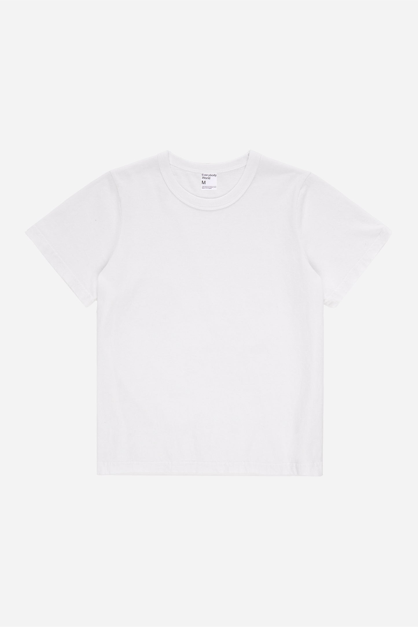 Flat lay showing slim rectangular body and sleeves.