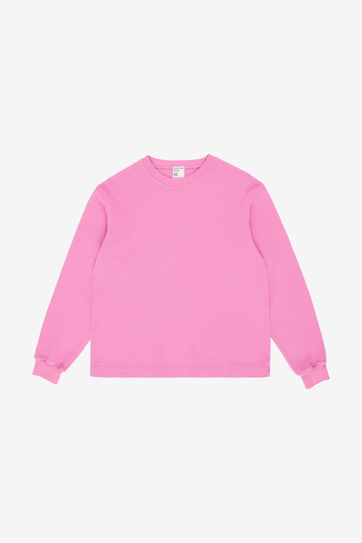 Flat lay showing square-like boxy torso.