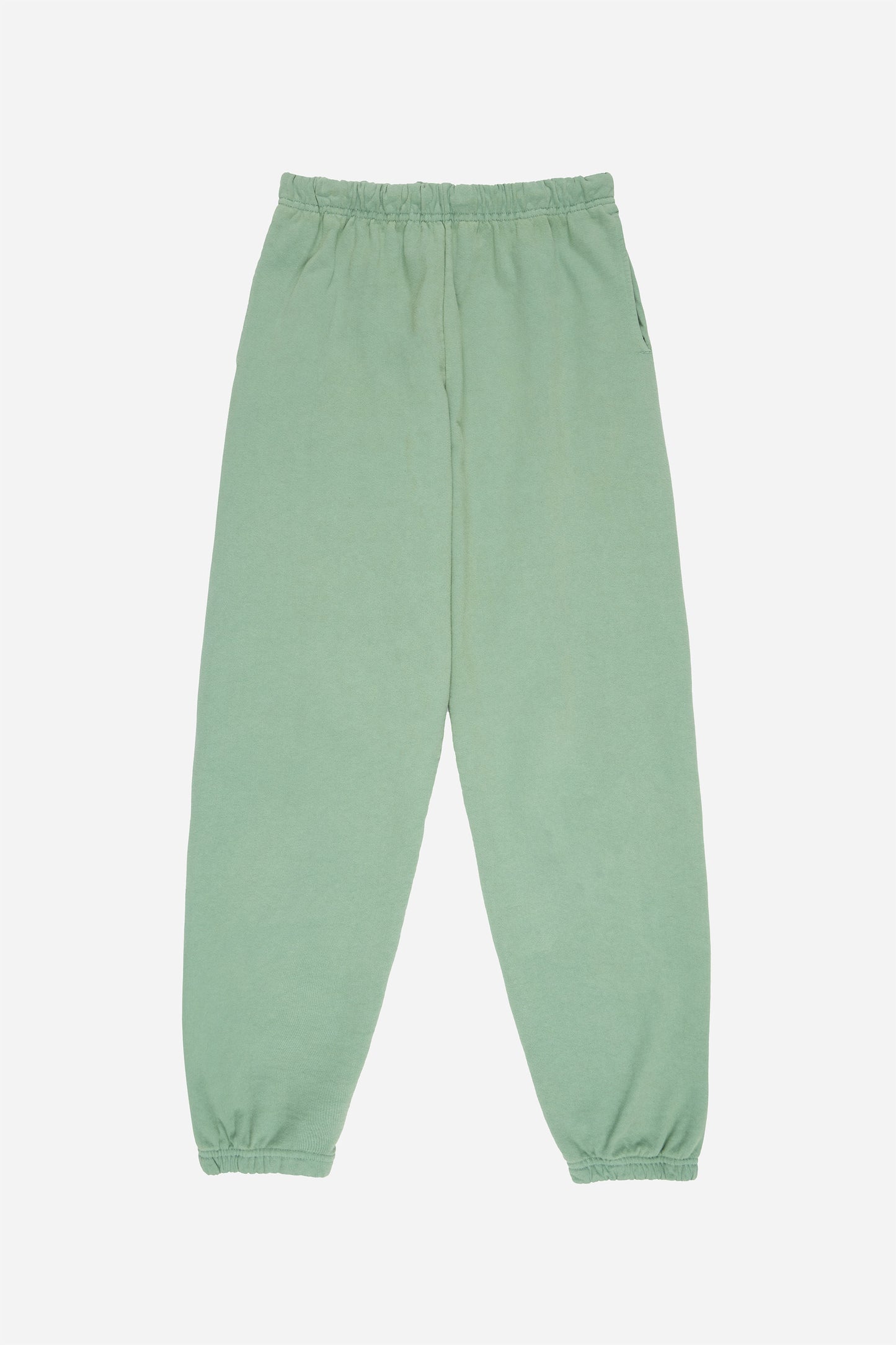 Flat lay of Wasabi Trash Sweatpants.