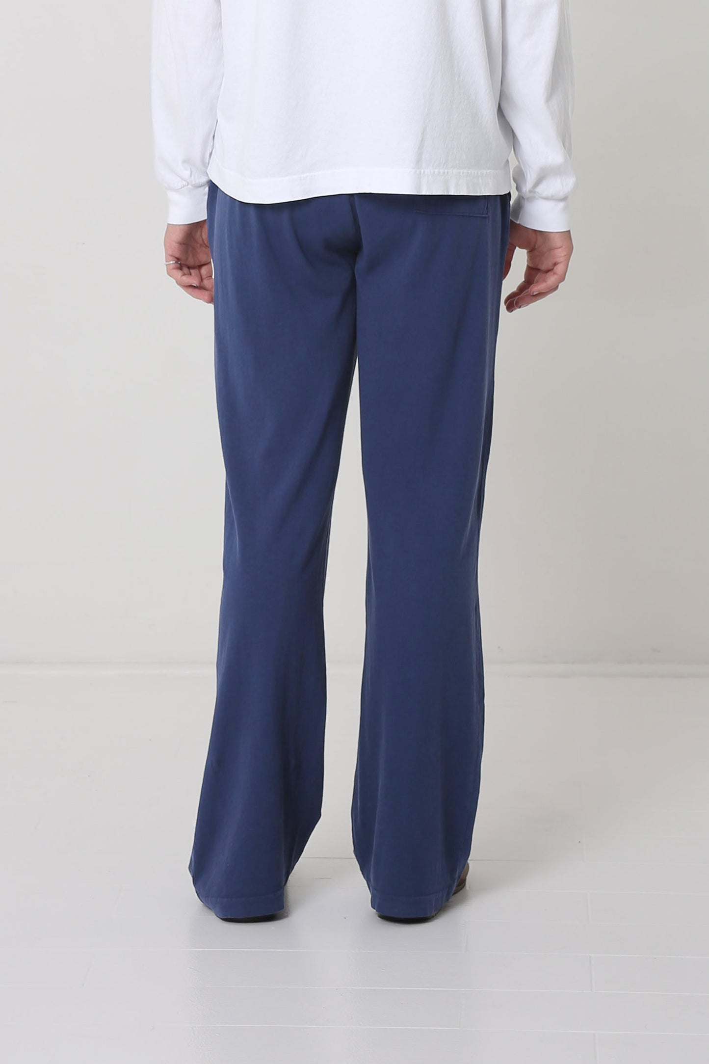 Back view shows the bottom portion of back pocket centered on the right cheek.