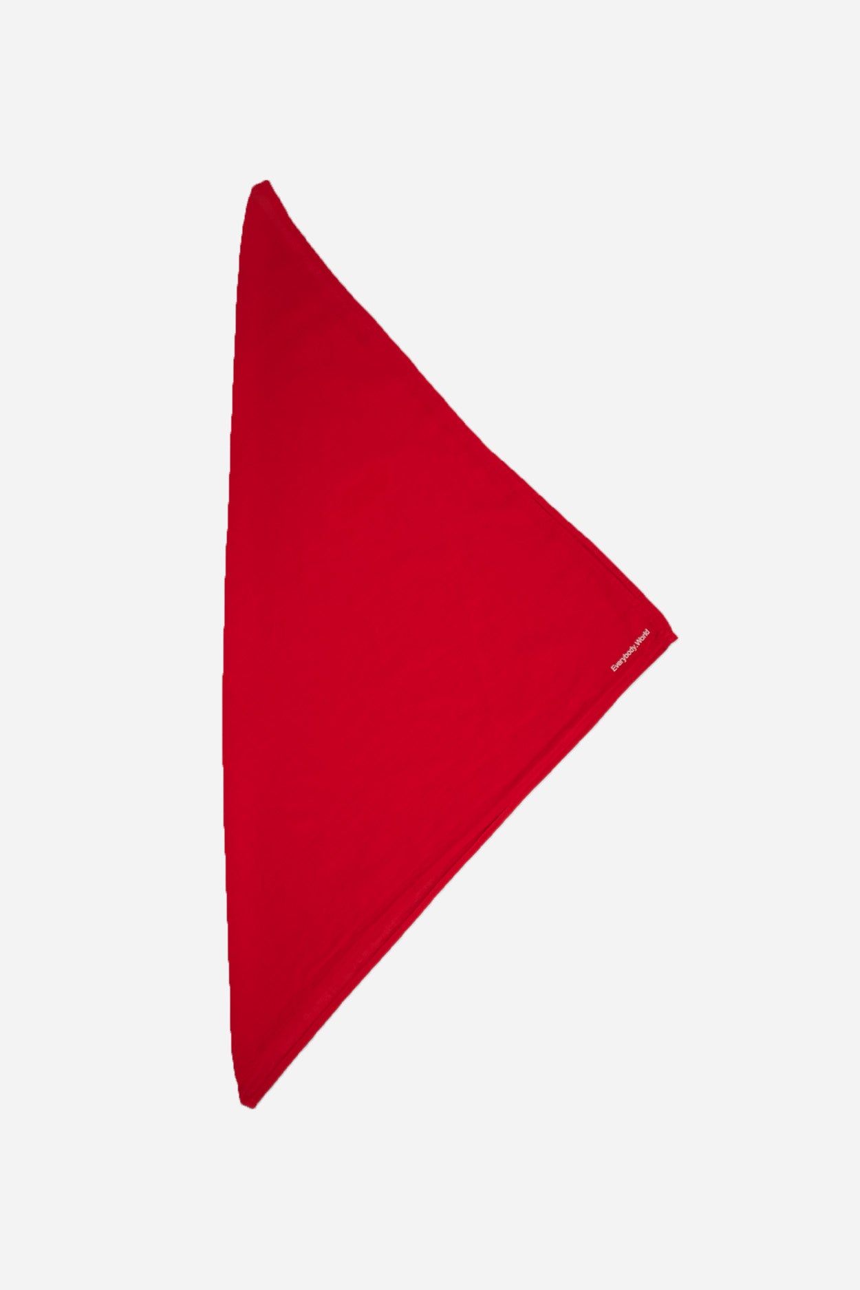 Red bandana scarf on a white background