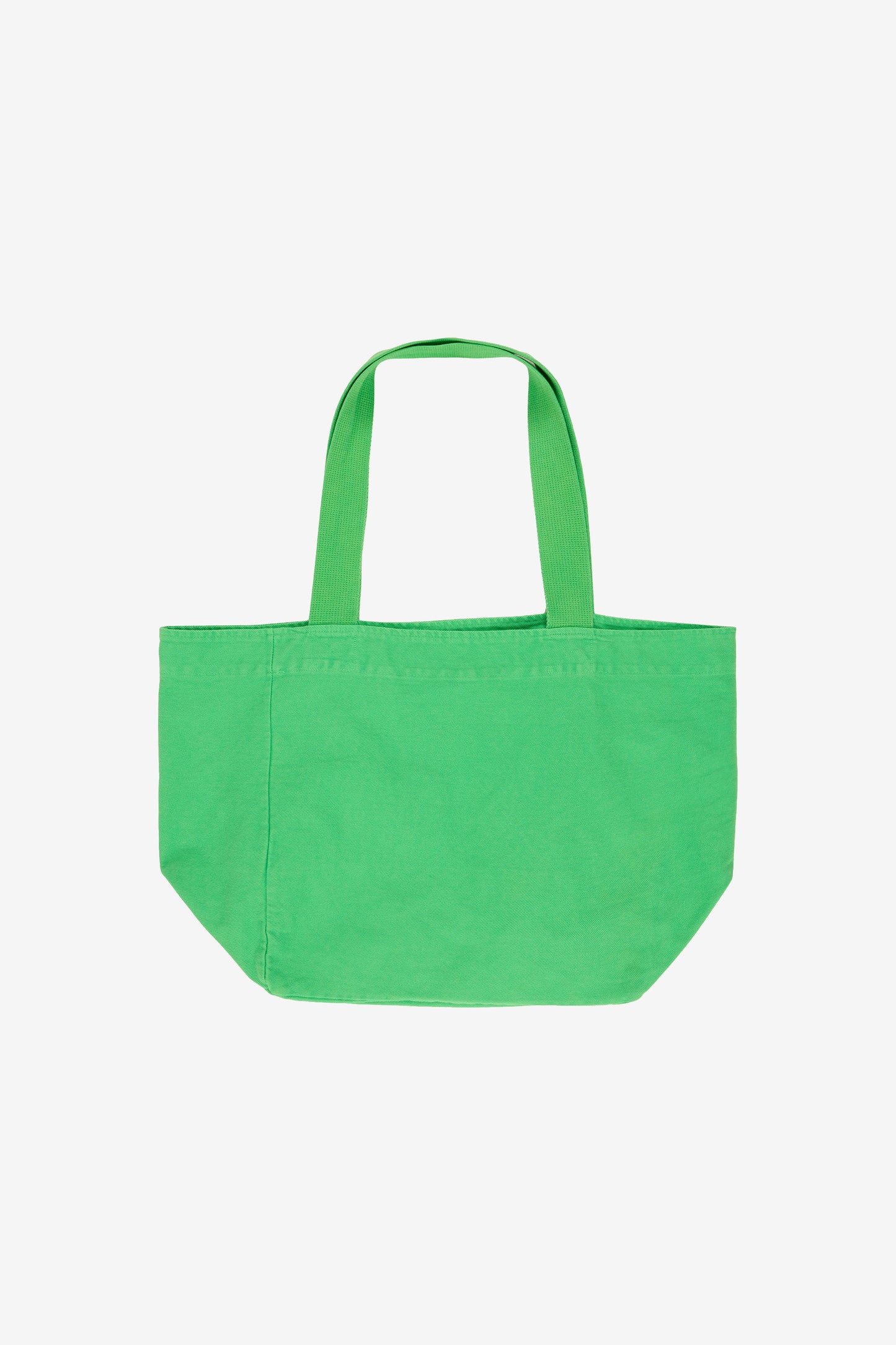 Flat lay showing depth, stitching, and web straps.