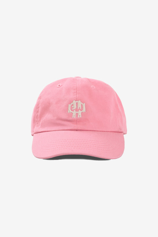 Bucky Logo Cap in Pixie with a off-white logo. Eyelets on crown panels and stitching on bill.