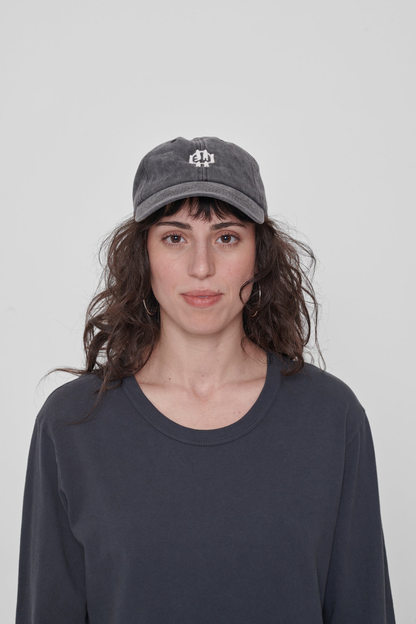 On a woman facing straight forward.