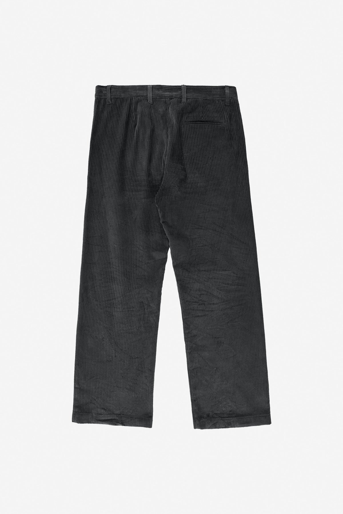 Cord Pants in Slate – back view flat lay, no model
