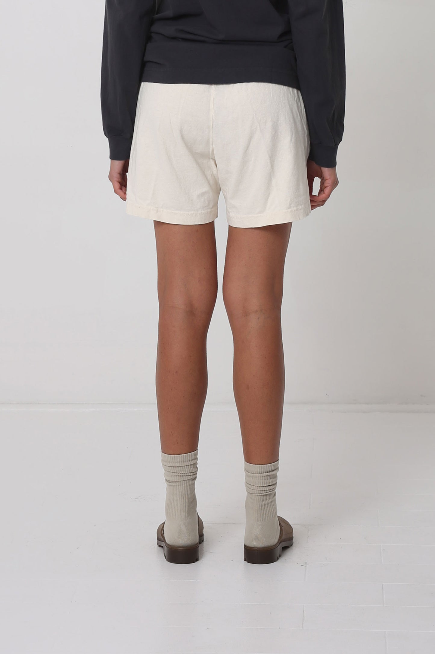 Back view showing relaxed fit.