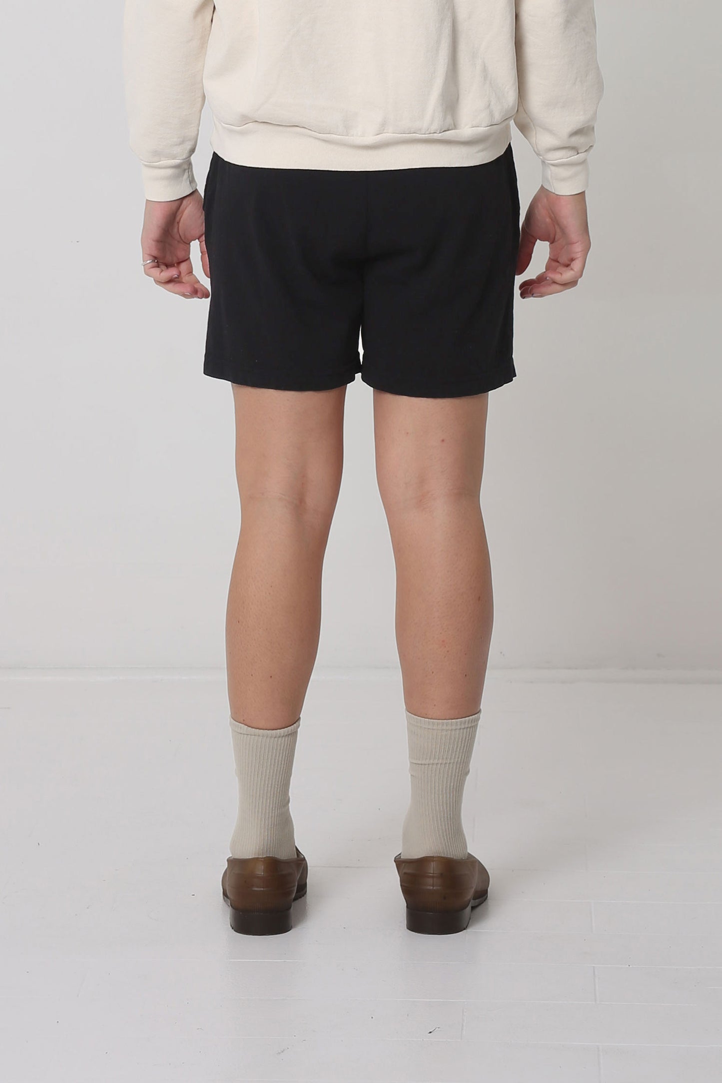 Back view showing relaxed fit.