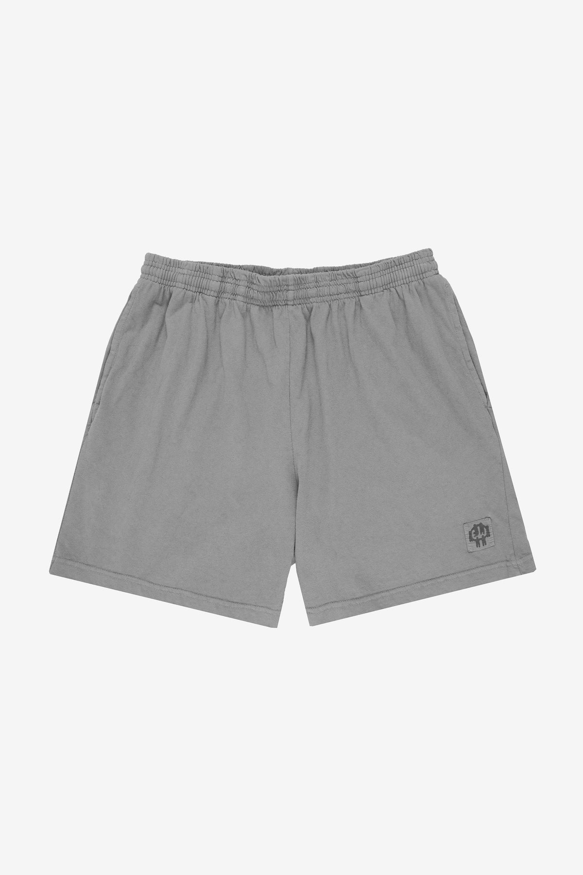 Everyday Shorts in Stone - flat lay front view, no model