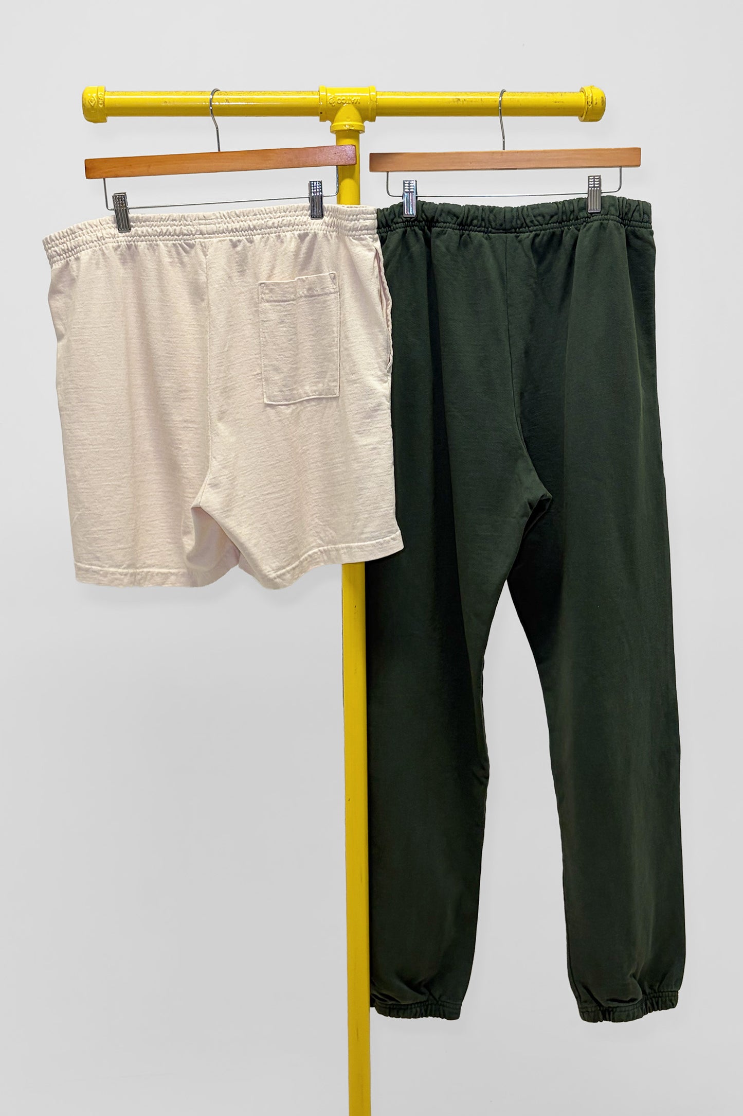 XL Trash Sweatpants & Heavyweight Everyday Shorts, back view