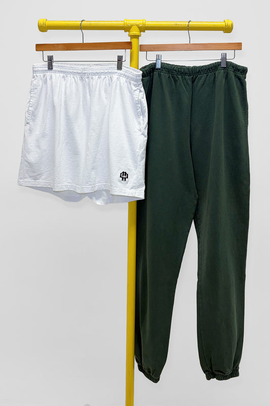 XL Trash Sweatpant & Heavyweight Everyday Shorts, front view