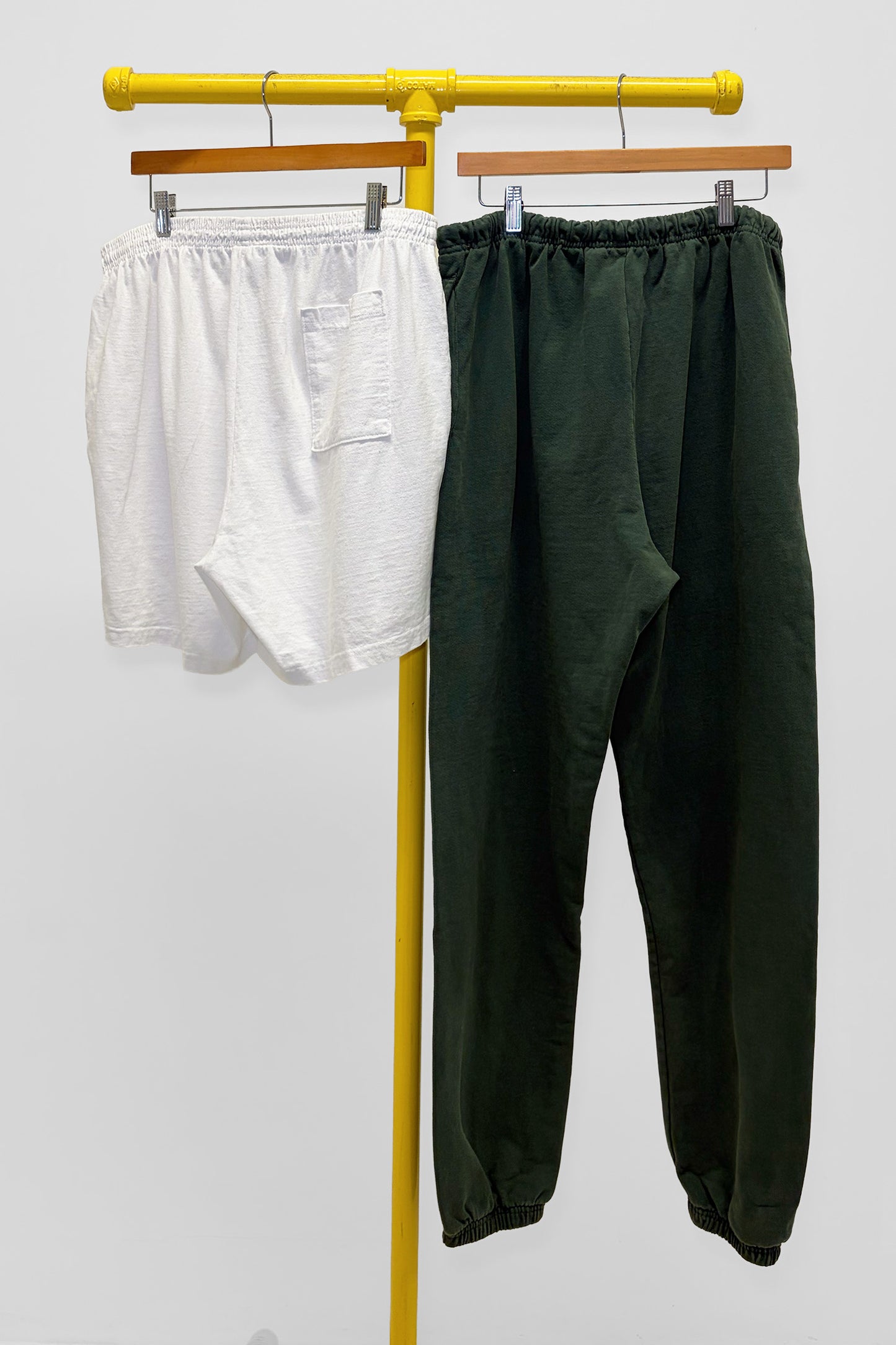 XL Trash Sweatpant & Heavyweight Everyday Shorts, back view
