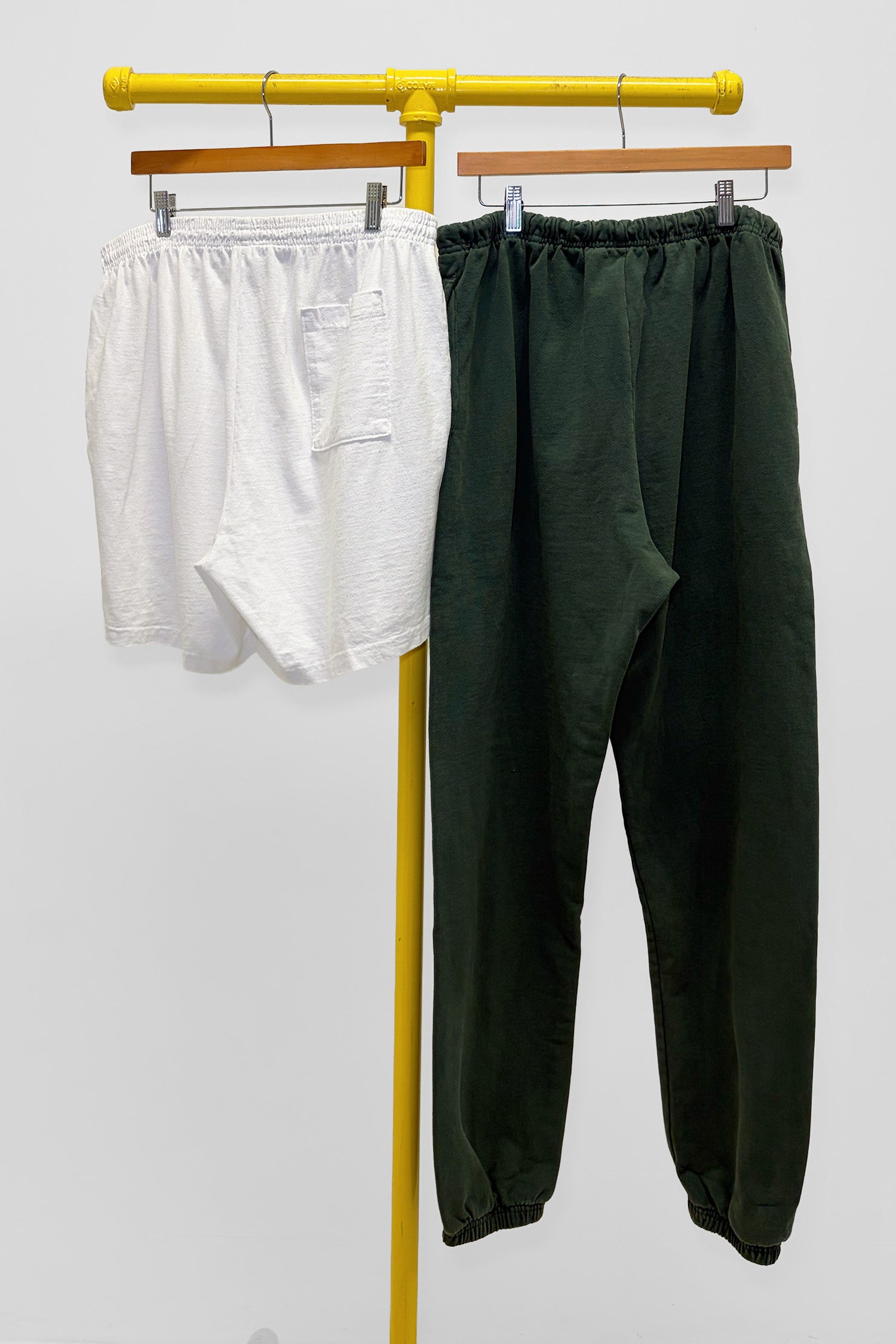 XL Trash Sweatpant & Heavyweight Everyday Shorts, back view