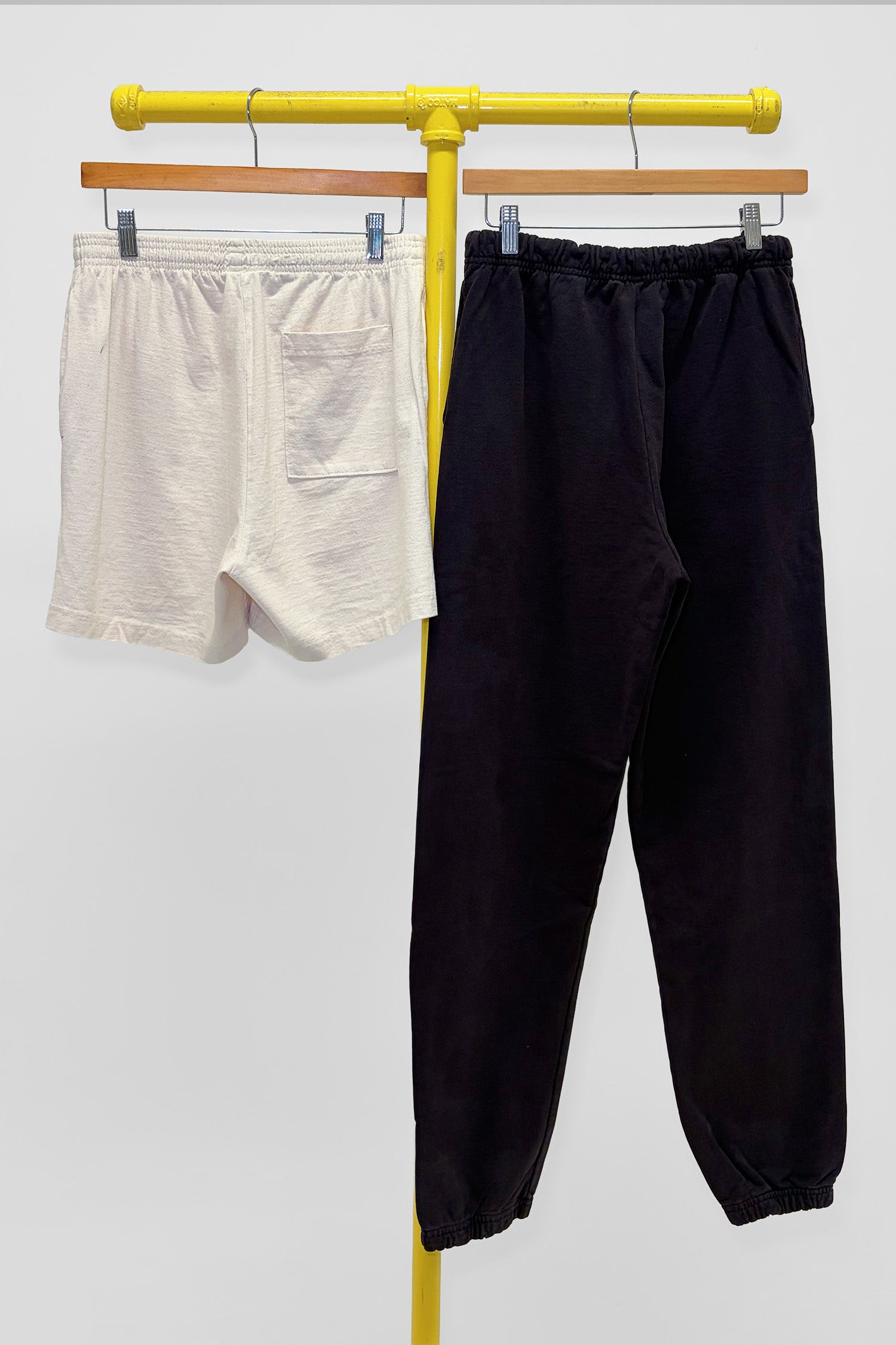 S Trash Sweatpants & Heavyweight Everyday Shorts, back view