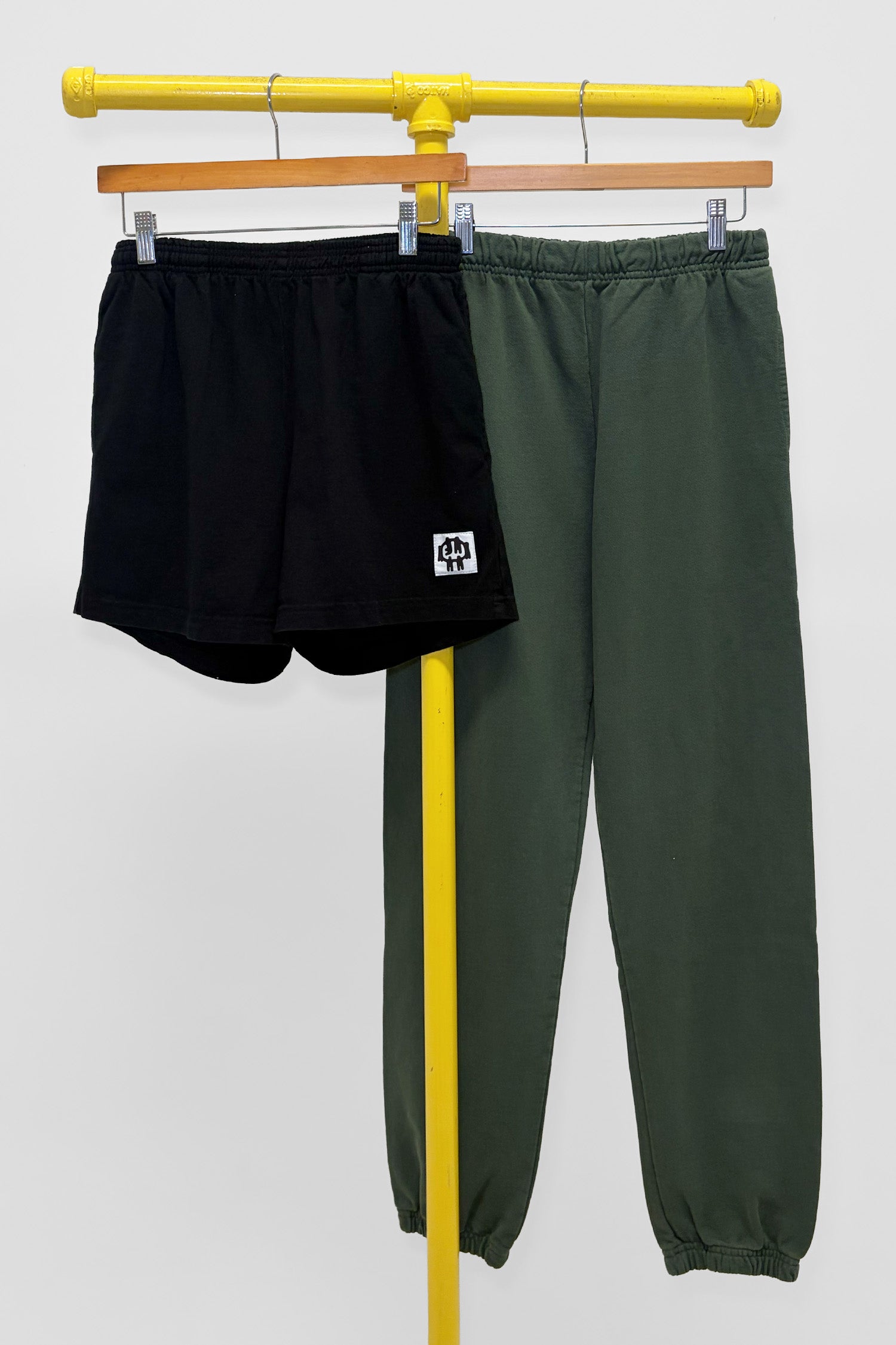 XS Trash Sweatpants & Heavyweight Everyday Shorts, front view