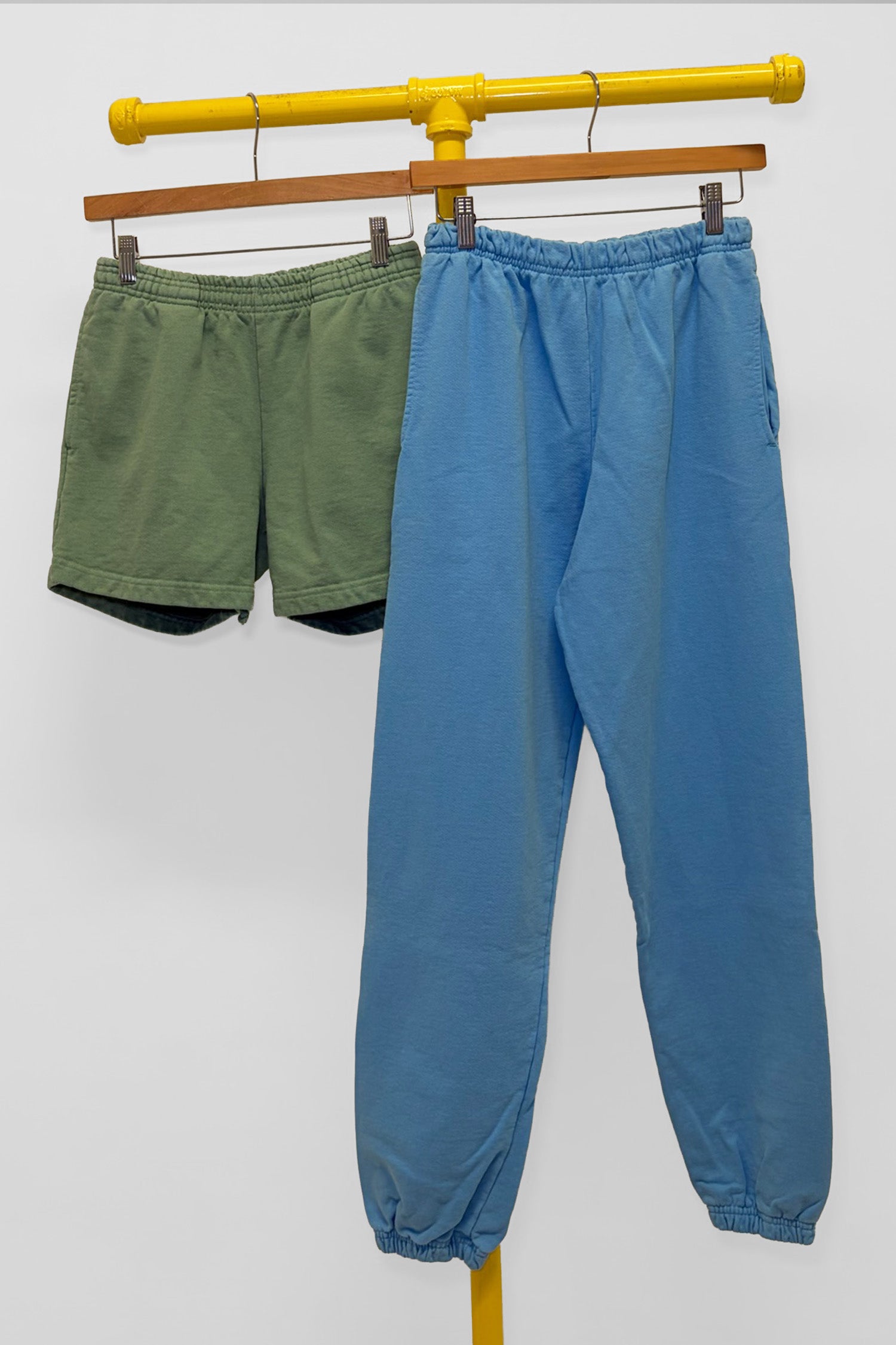 XS Trash Sweatpants & Trash Fleece Everyday Shorts, front view
