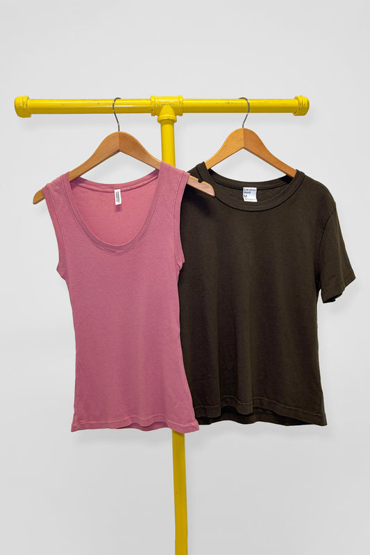 M The Tank & Tailored Trash Tee, front view