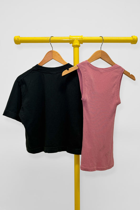 XS The Tank & Baby Trash Tee , back view