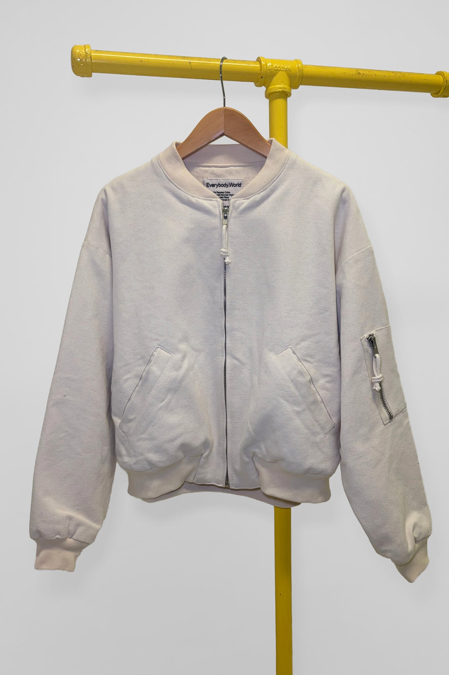 M Biodegradable Bomber Jacket, front view