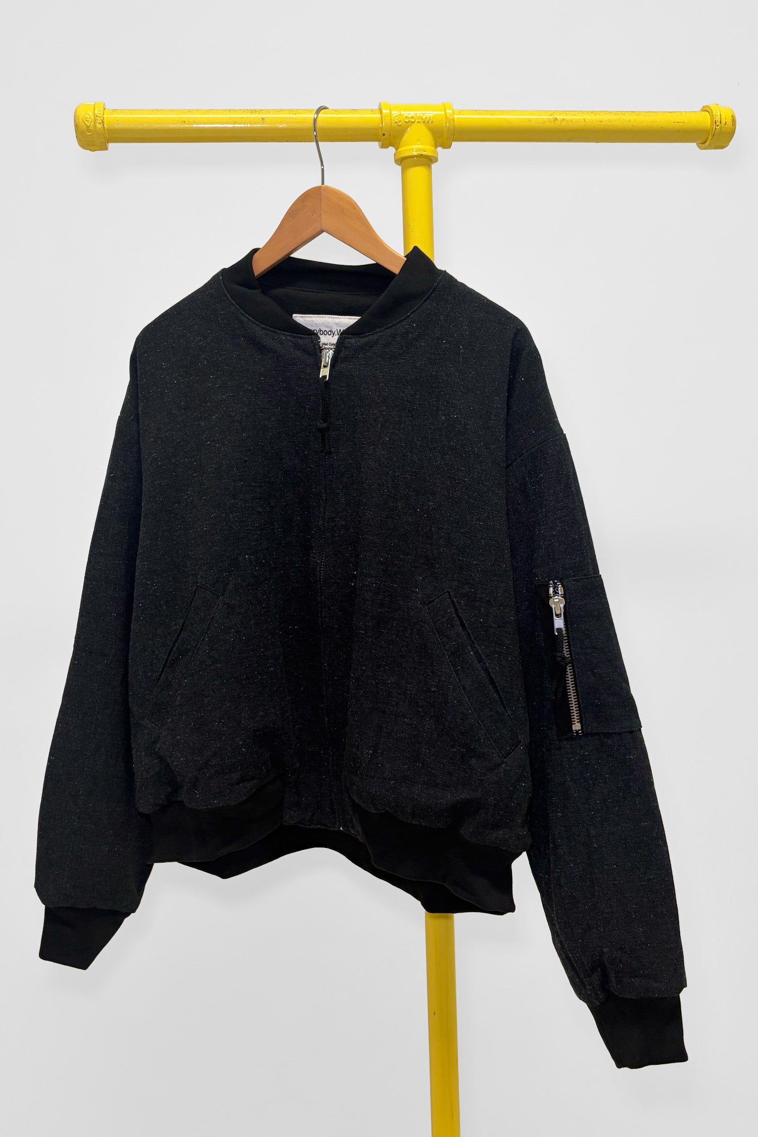 L Biodegradable Bomber Jacket, front view