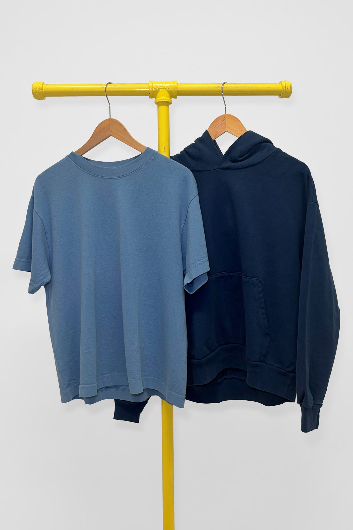 S Trash Hoodie & Boxier Trash Tee , front view