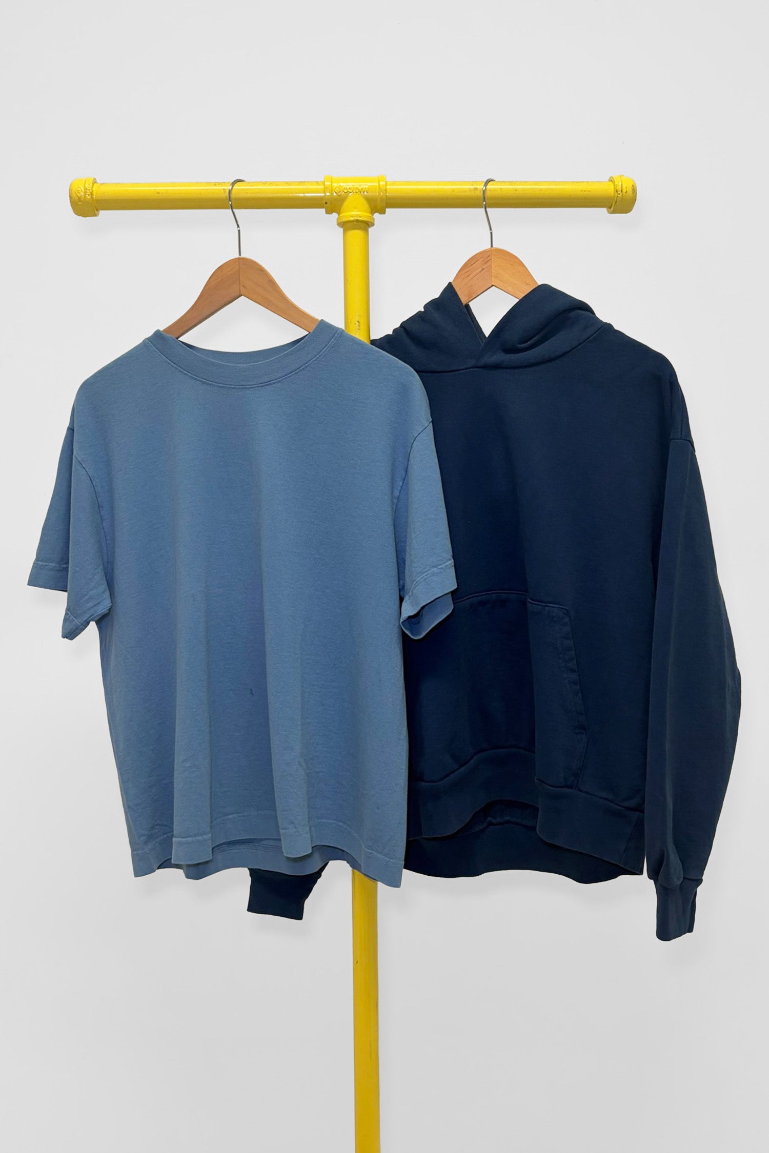 S Trash Hoodie & Boxier Trash Tee , front view