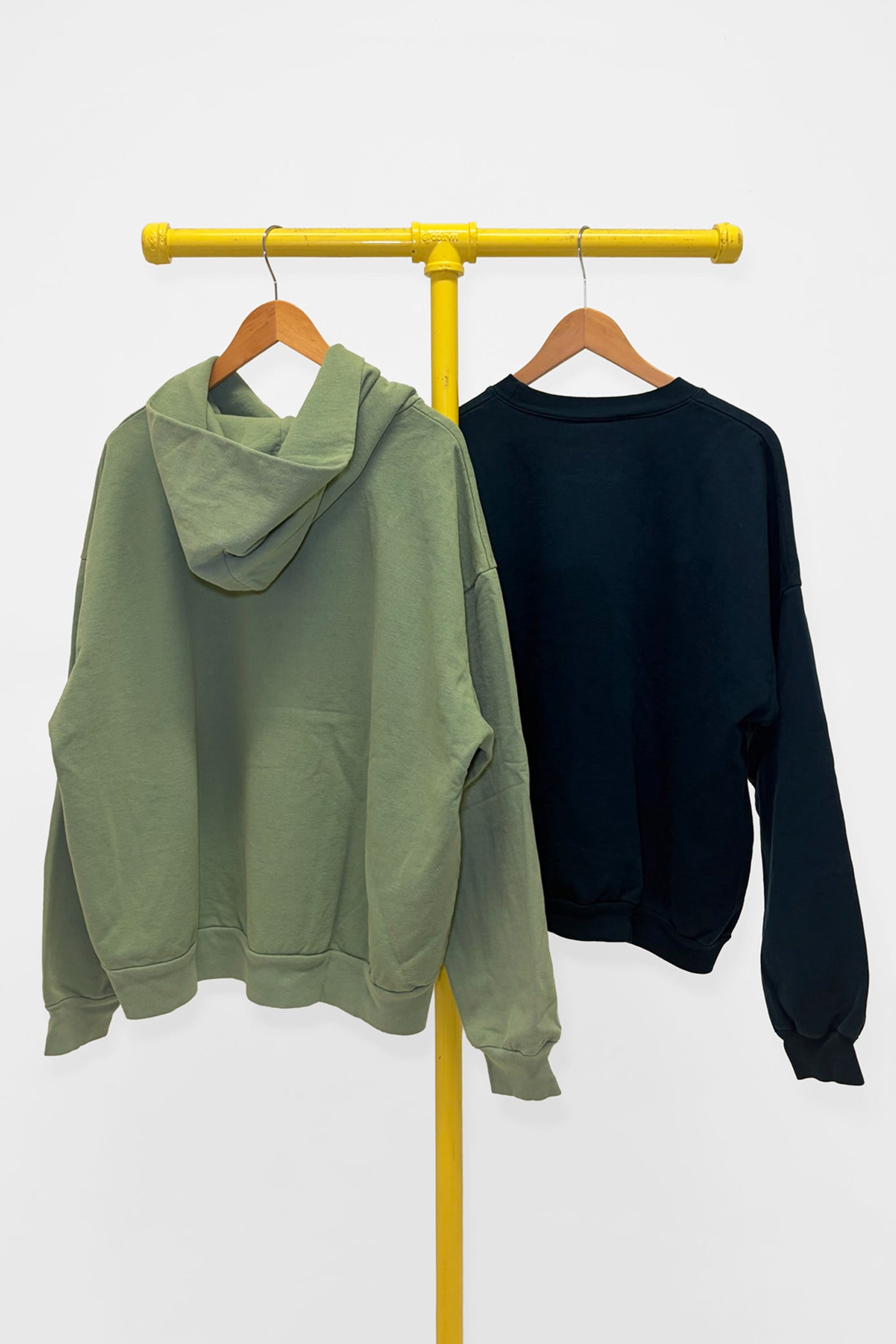 L Trash Crewneck & Trash Hoodie , back view