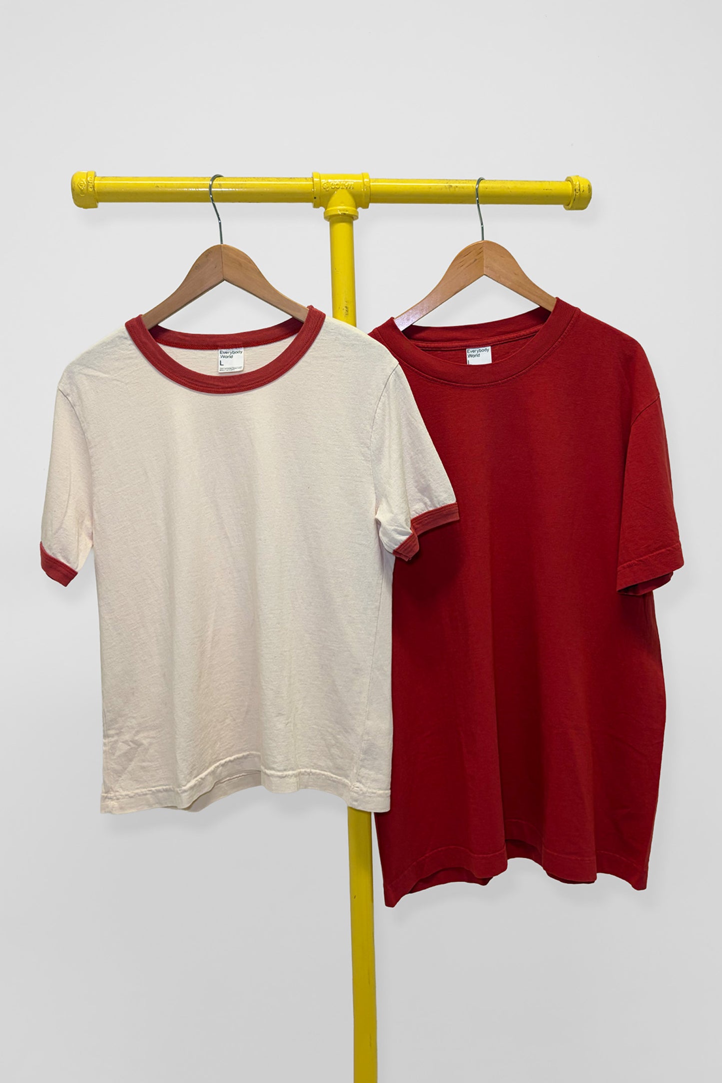 L Short Sleeve Trash Tee & Ringer Trash Tee , front view