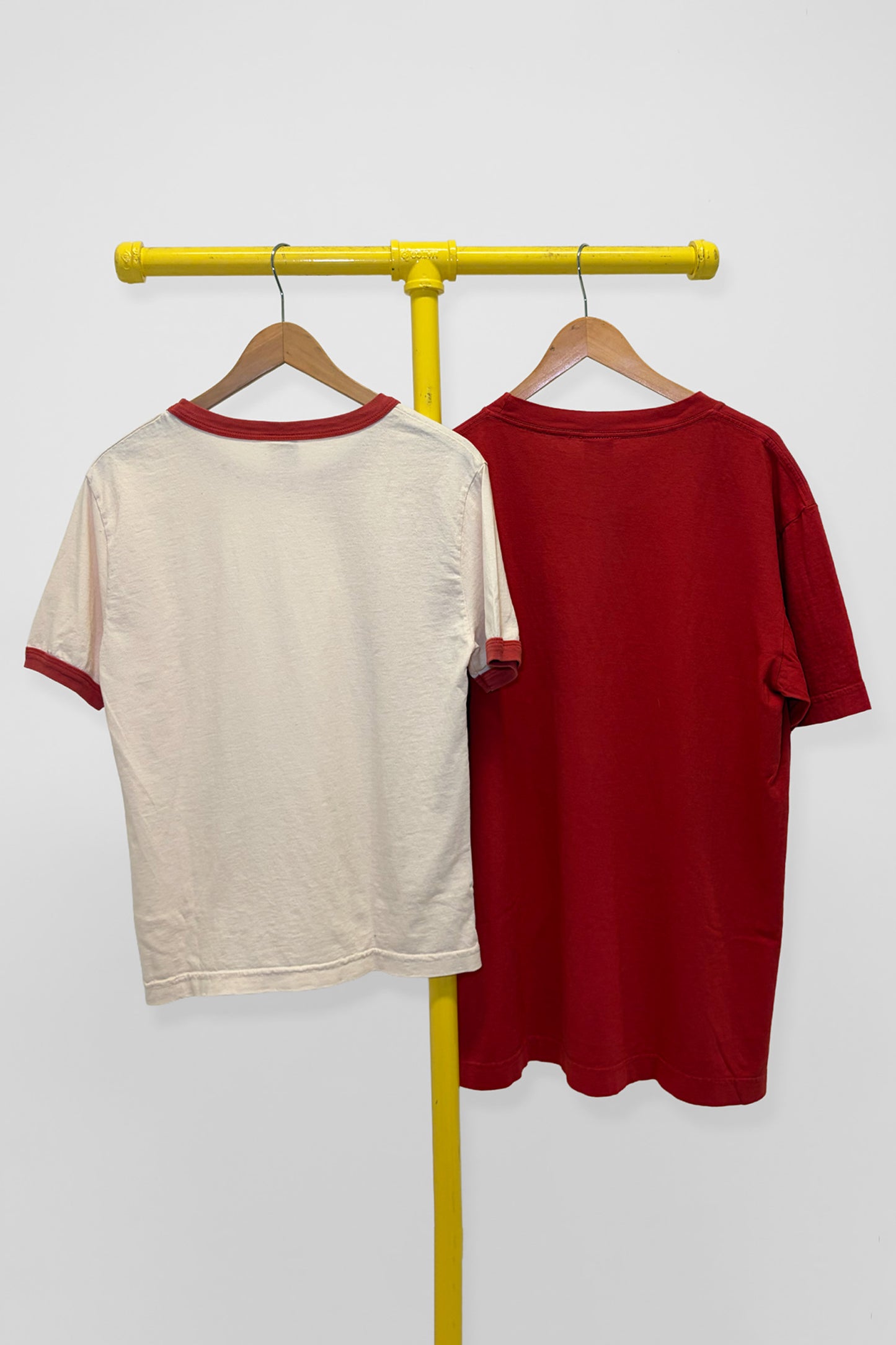 L Short Sleeve Trash Tee & Ringer Trash Tee , back view