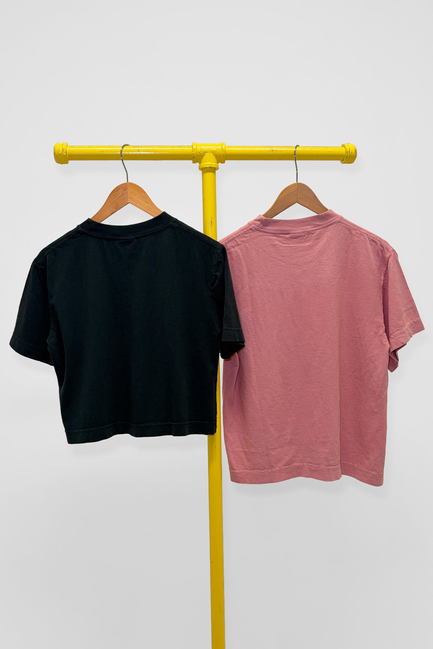 XS Baby Trash Tee & Boxier Trash Tee , back view