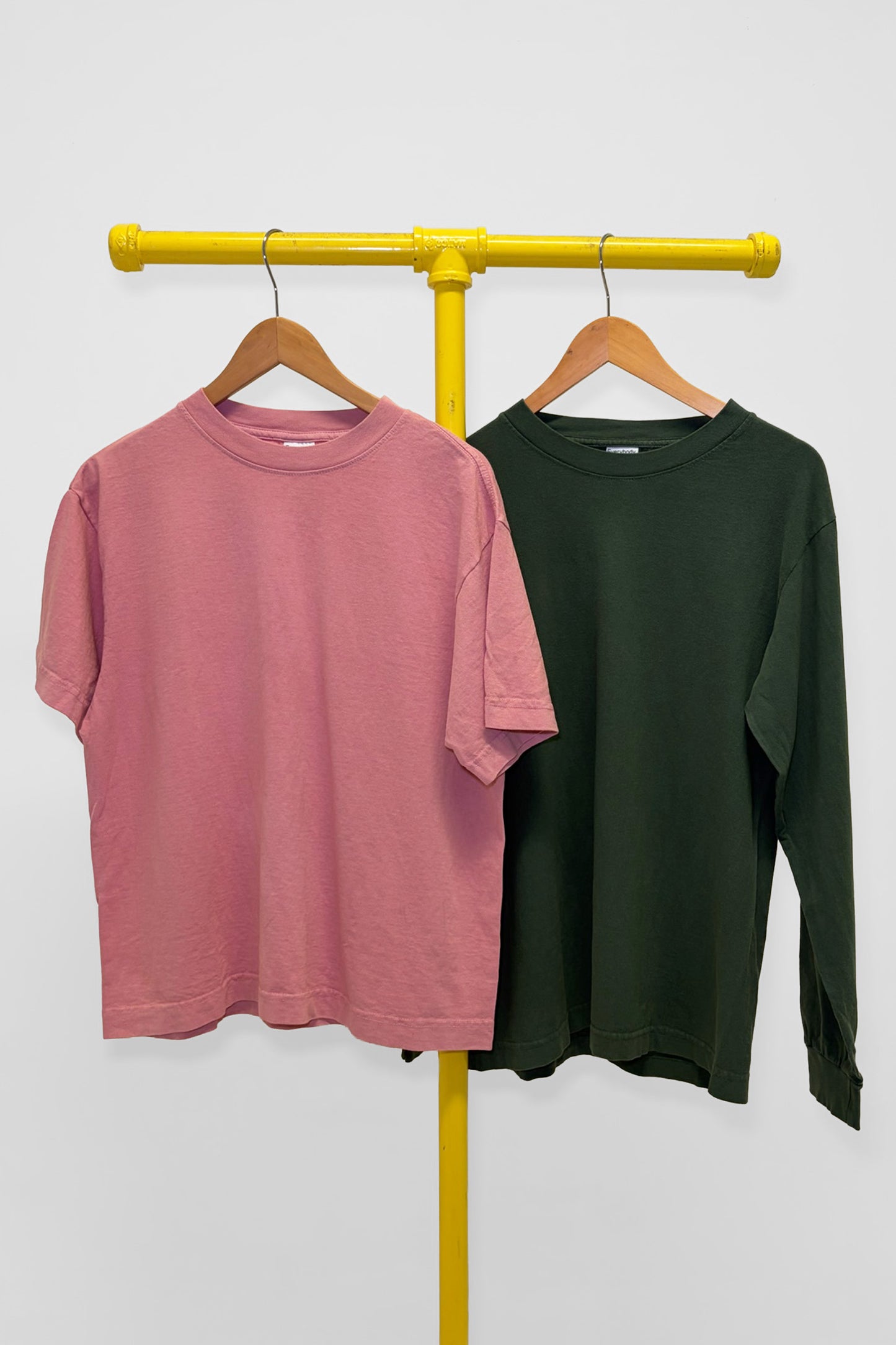 S Long Sleeve Trash Tee & Short Sleeve Trash Tee, front view