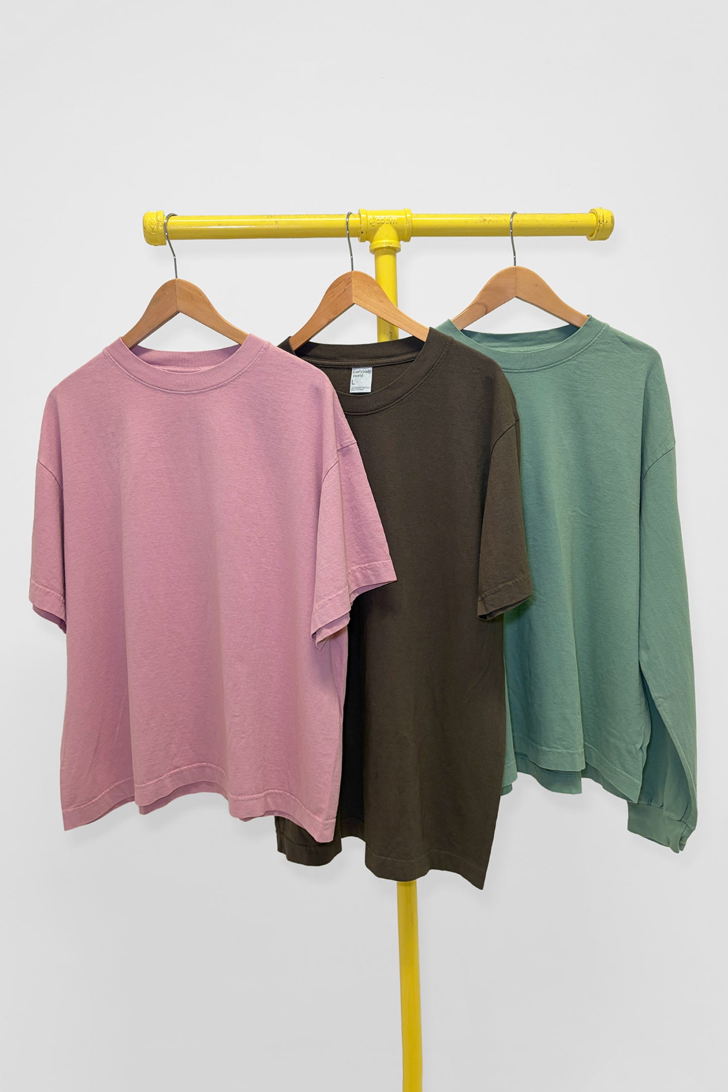 L Boxier Trash Tee, Long Sleeve Boxier Trash Tee & Short Sleeve Trash Tee, front view