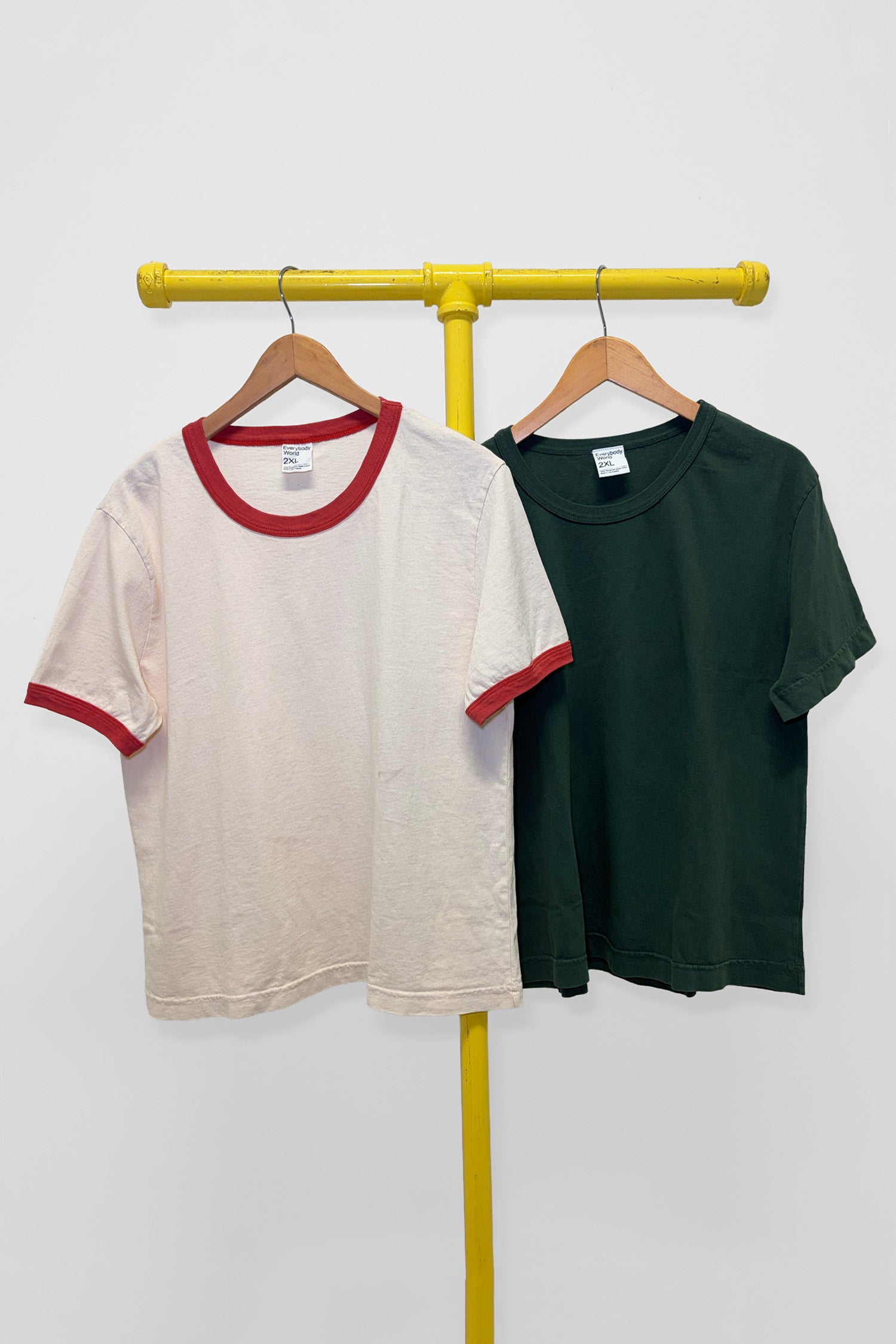2XL Ringer Trash Tee & Tailored Trash Tee , front view