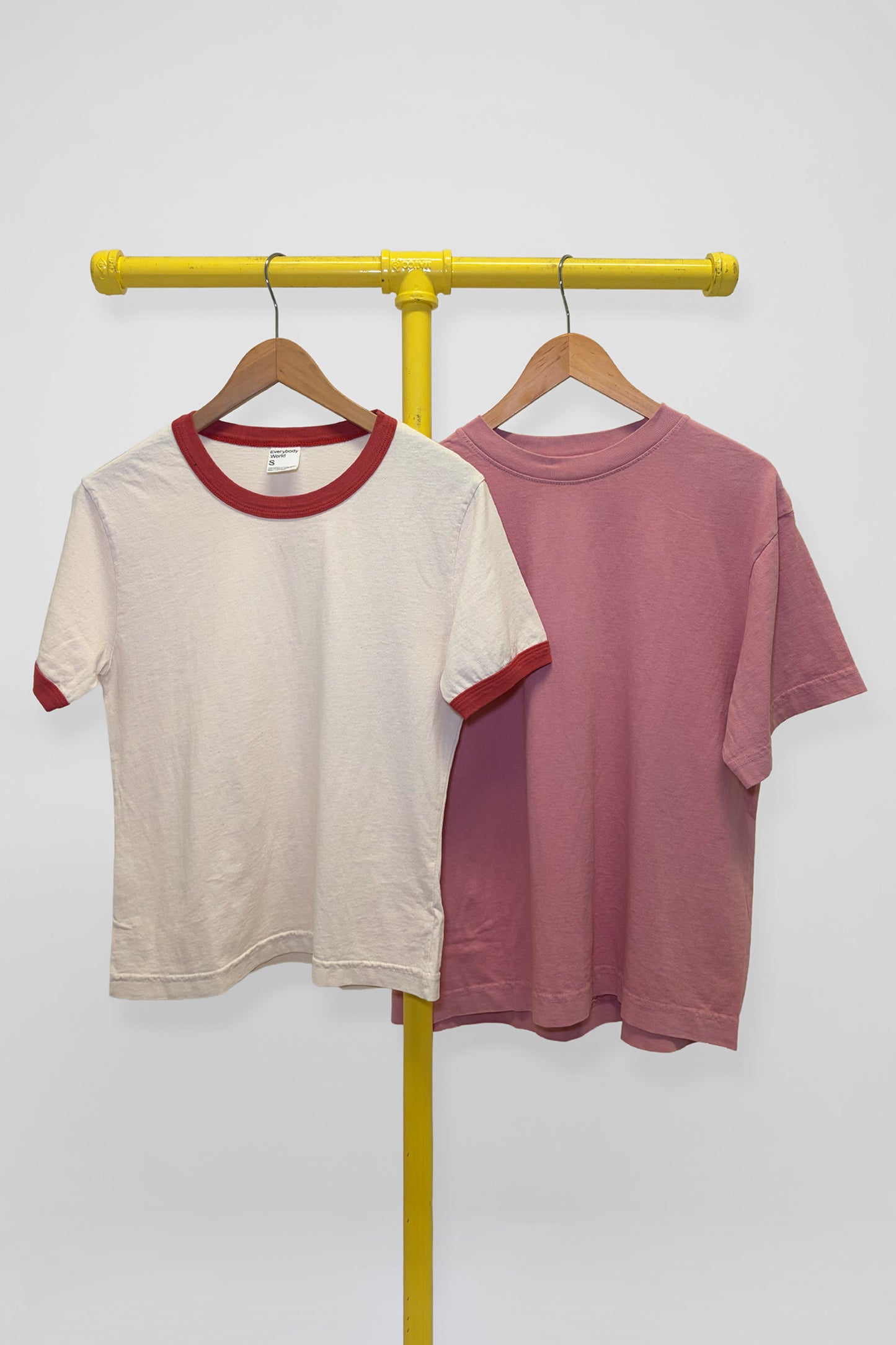 S Ringer Trash Tee & Boxier Trash Tee , front view