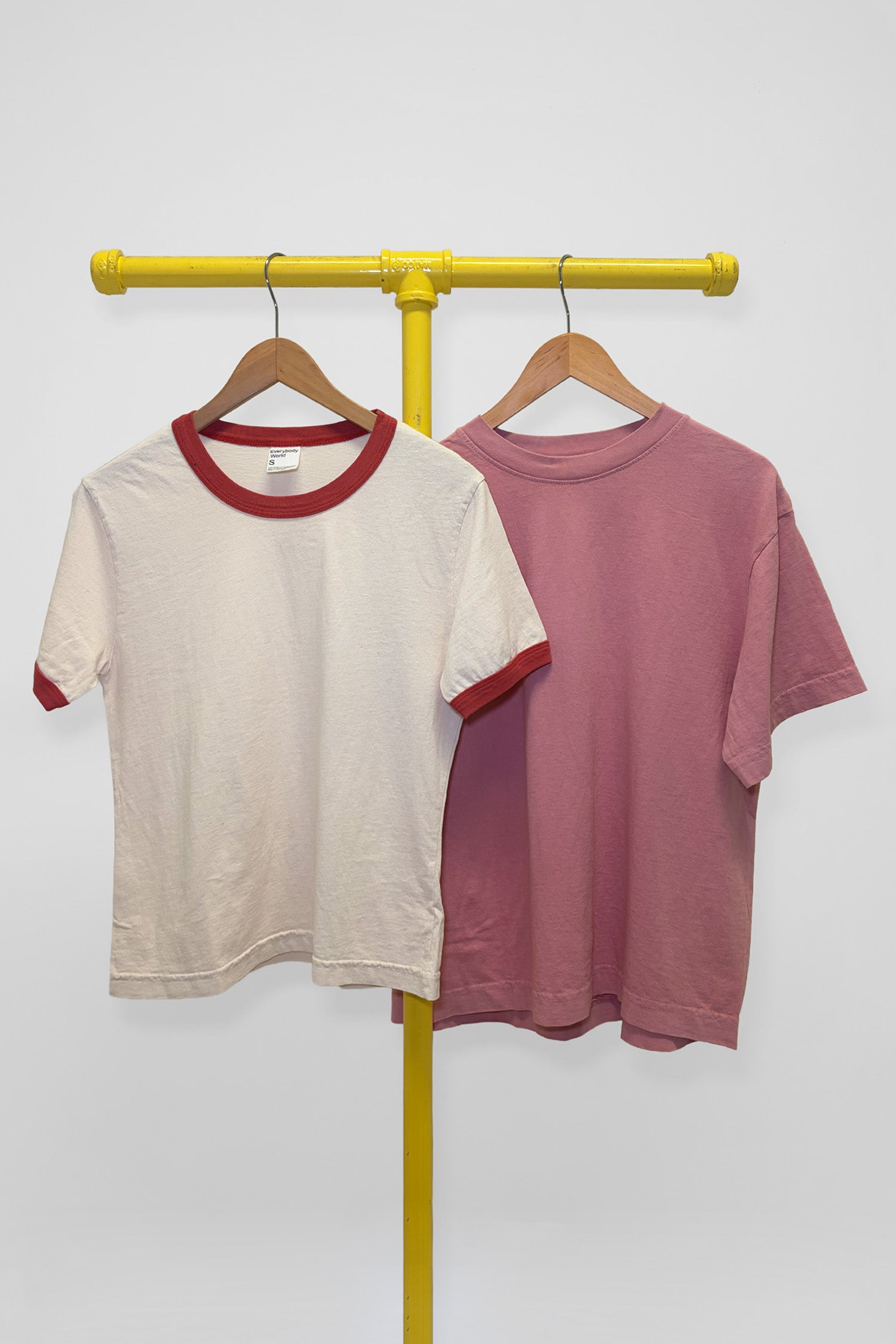 S Ringer Trash Tee & Boxier Trash Tee , front view