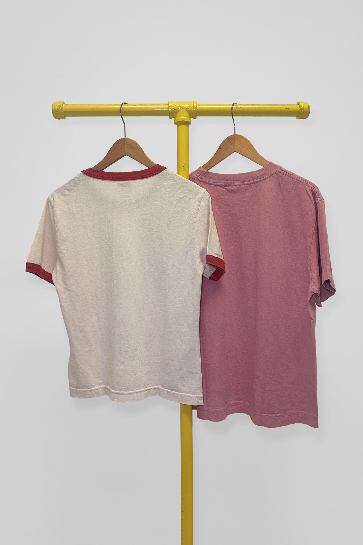 S Ringer Trash Tee & Boxier Trash Tee , back view