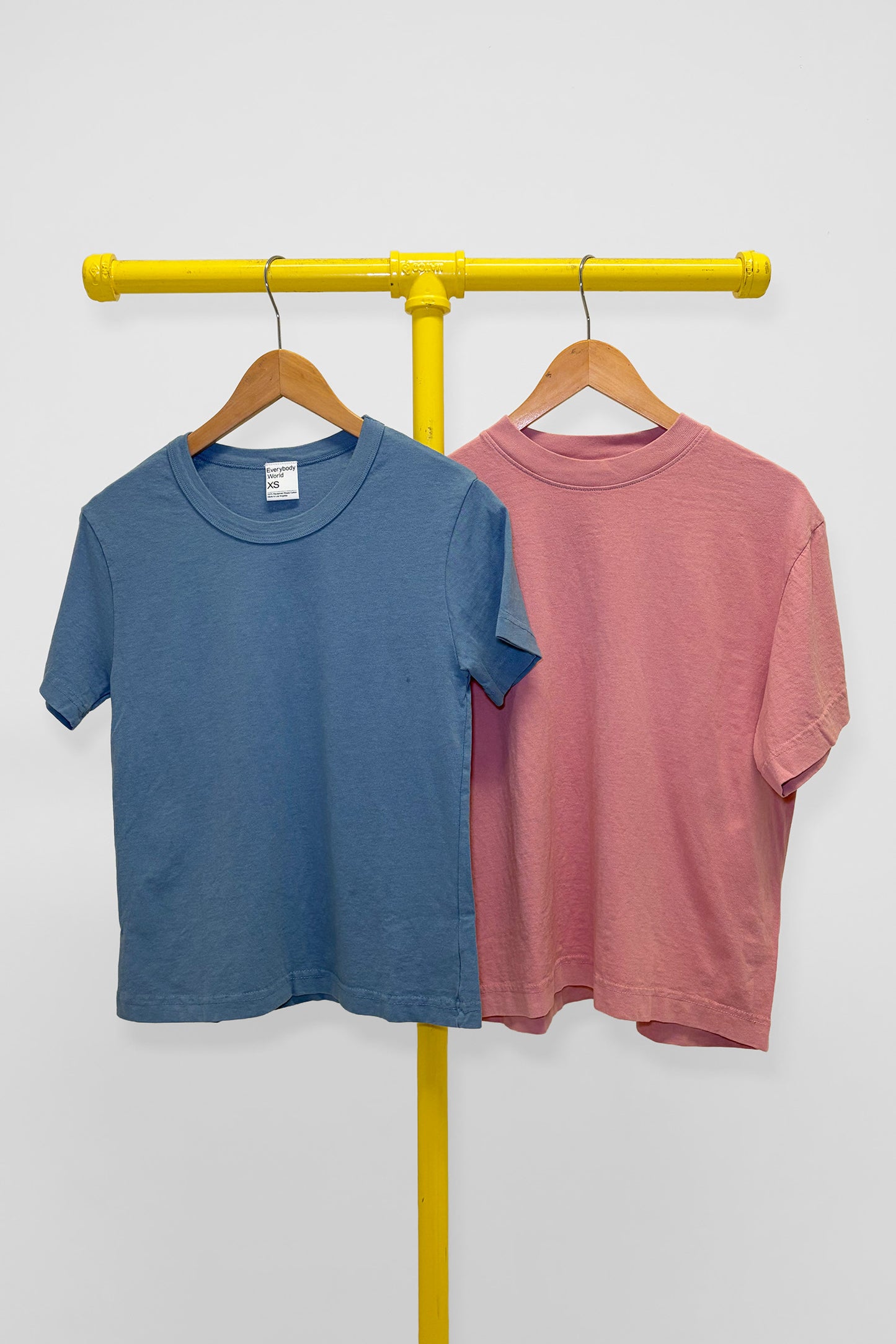 XS Boxier Trash Tee & Tailored Trash Tee, front view