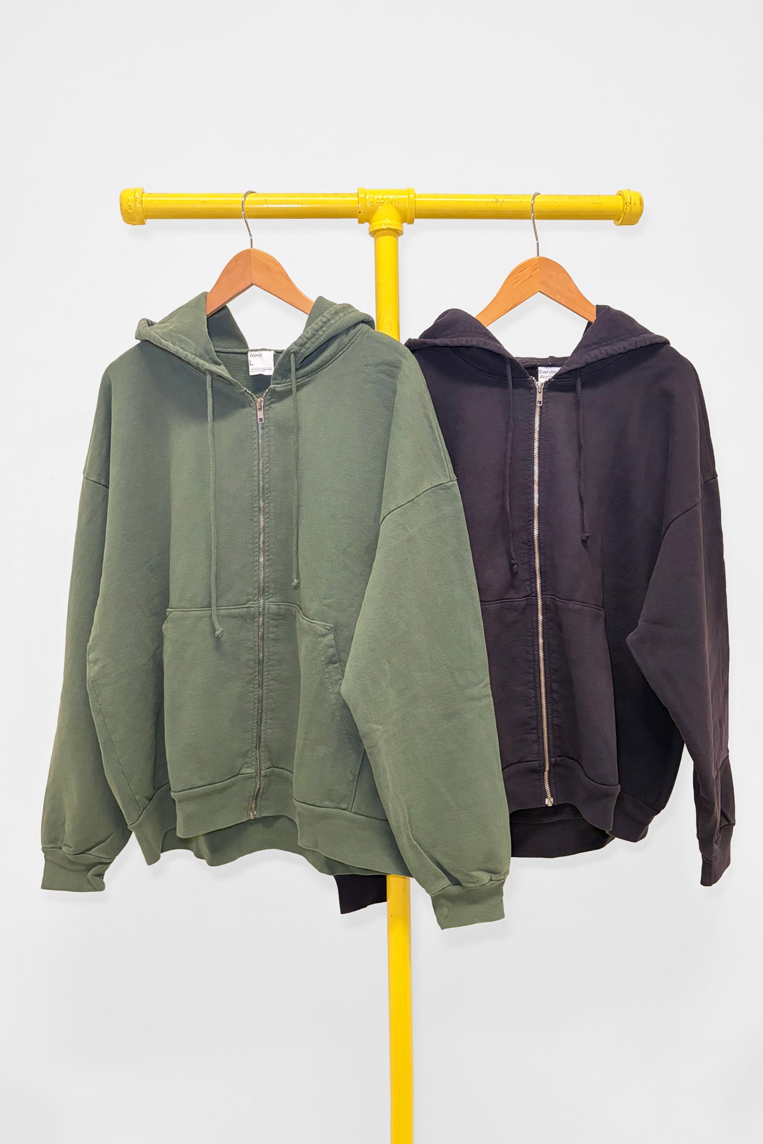 L Trash Zip Up Hoodie 2-Pack, front view