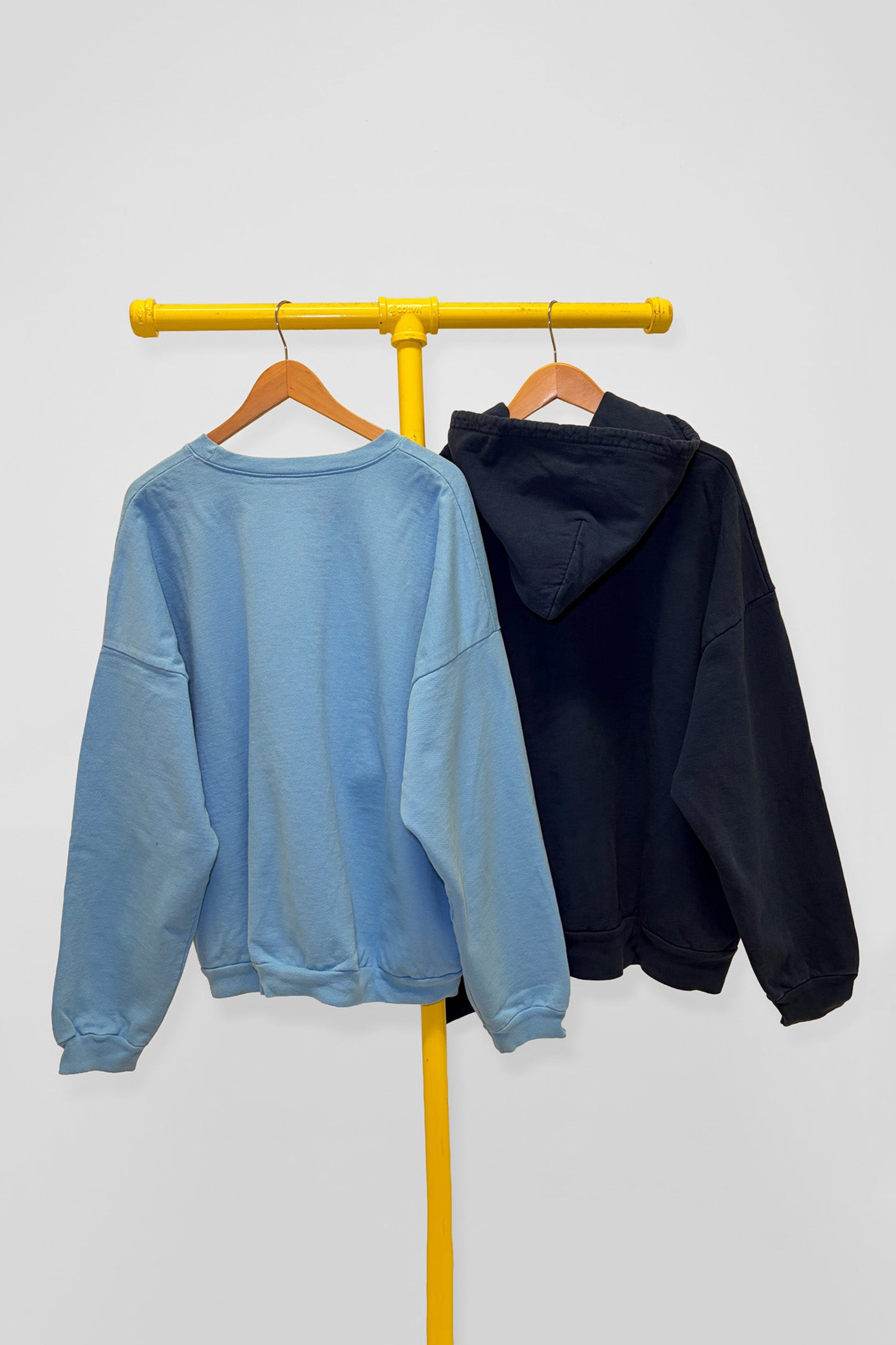 XL Trash Crewneck & Trash Zip Up Hoodie 2-Pack, back view