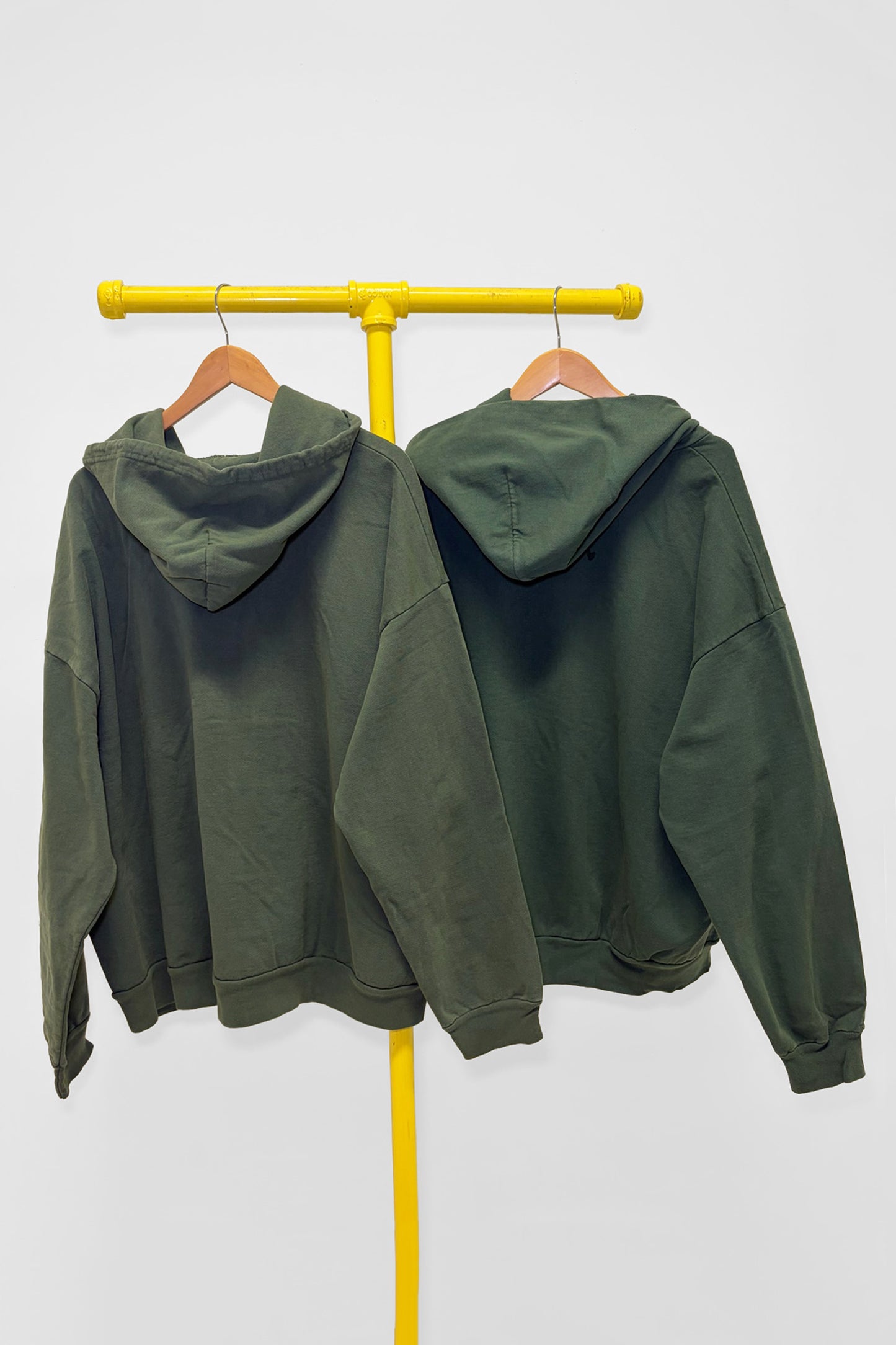 S Trash Hoodie & Trash Zip Up Hoodie, back view