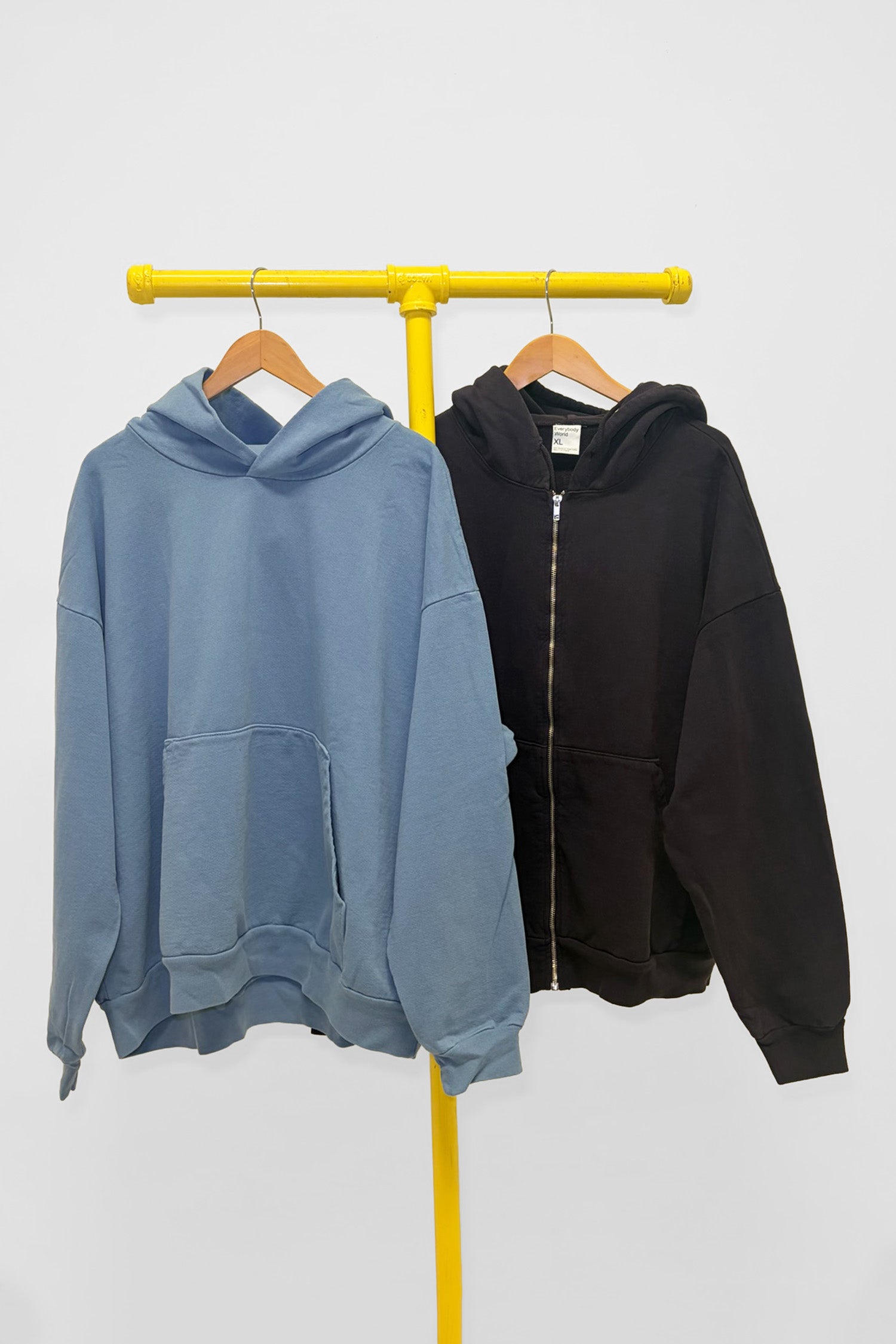 XL Trash Hoodie & Trash Zip Up Hoodie , front view